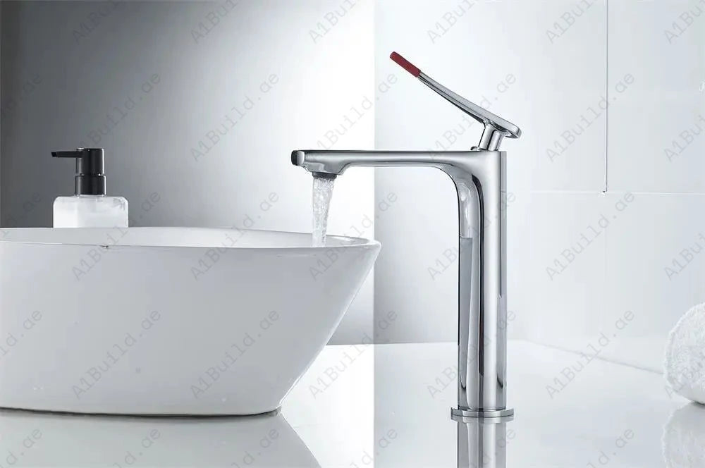 Elite_Single_Lever_High_Basin_Mixer_With_Pop-up_Waste_Premium_Chrome_100_Made_in_Germany_