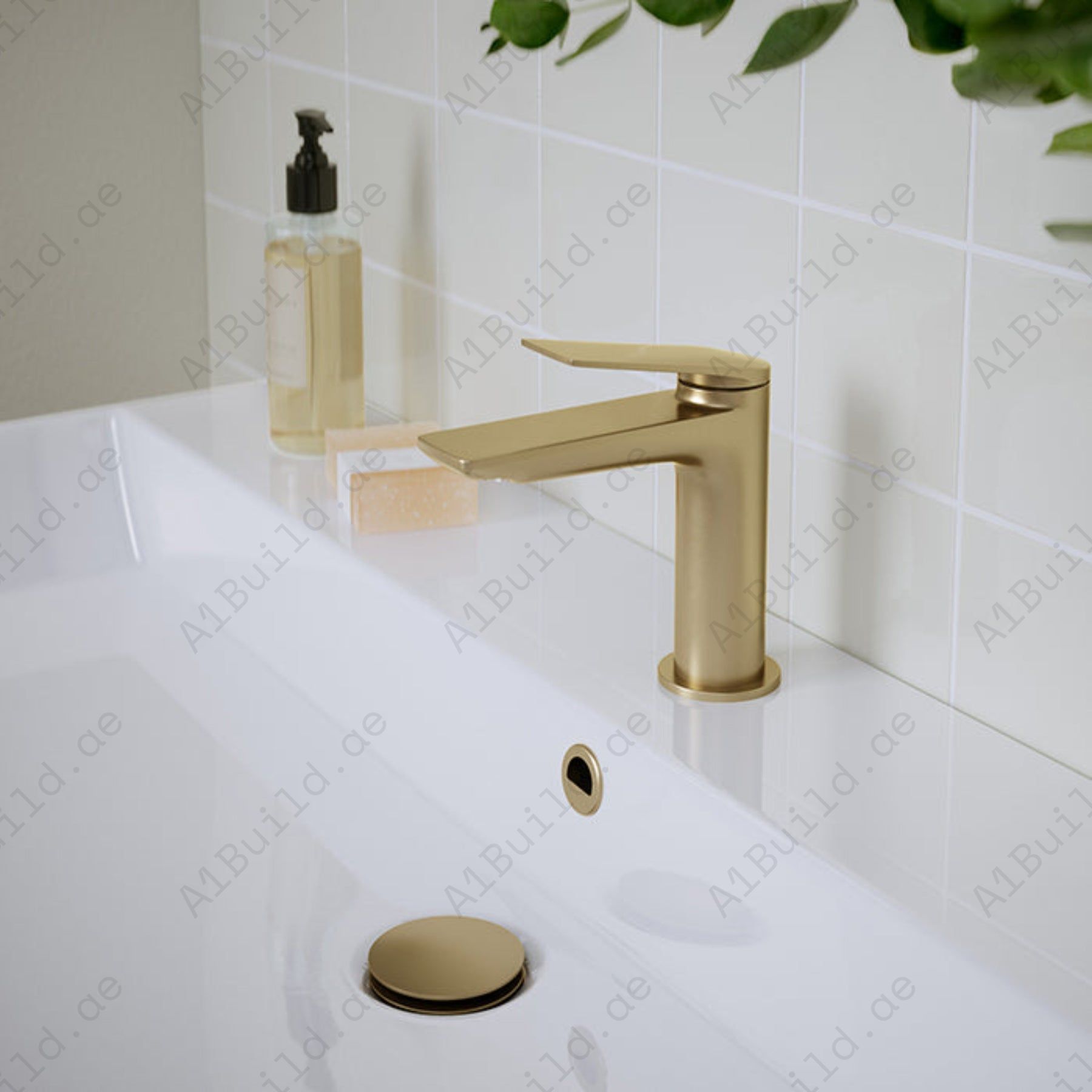 Elite Single Lever High Basin Mixer With Pop-up Waste (Premium Gold 100% Made in Germany)