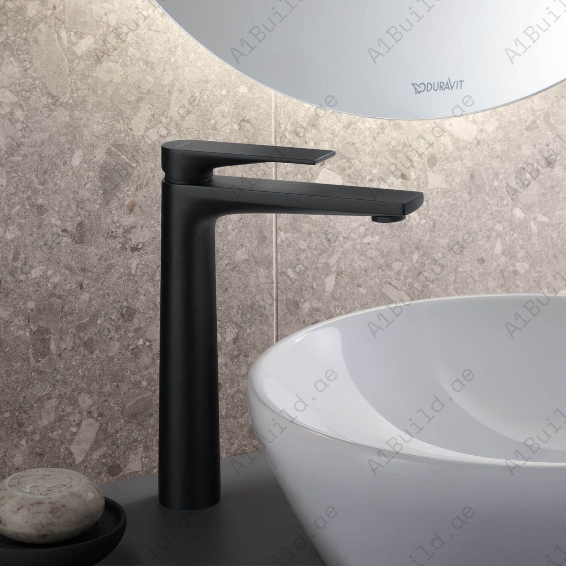 Elite Single Lever High Basin Mixer With Pop-up Waste (Premium Matte Black 100% Made in Germany)