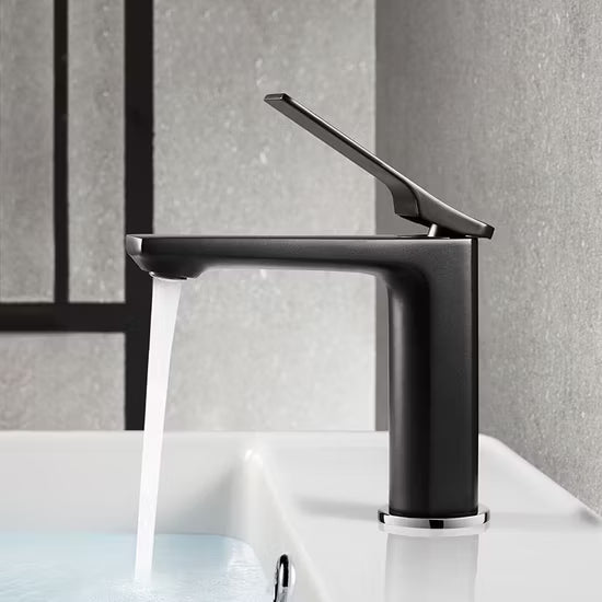 Elite Single lever basin mixer with pop-up waste (Premium Matte Black 100% Made in Germany)