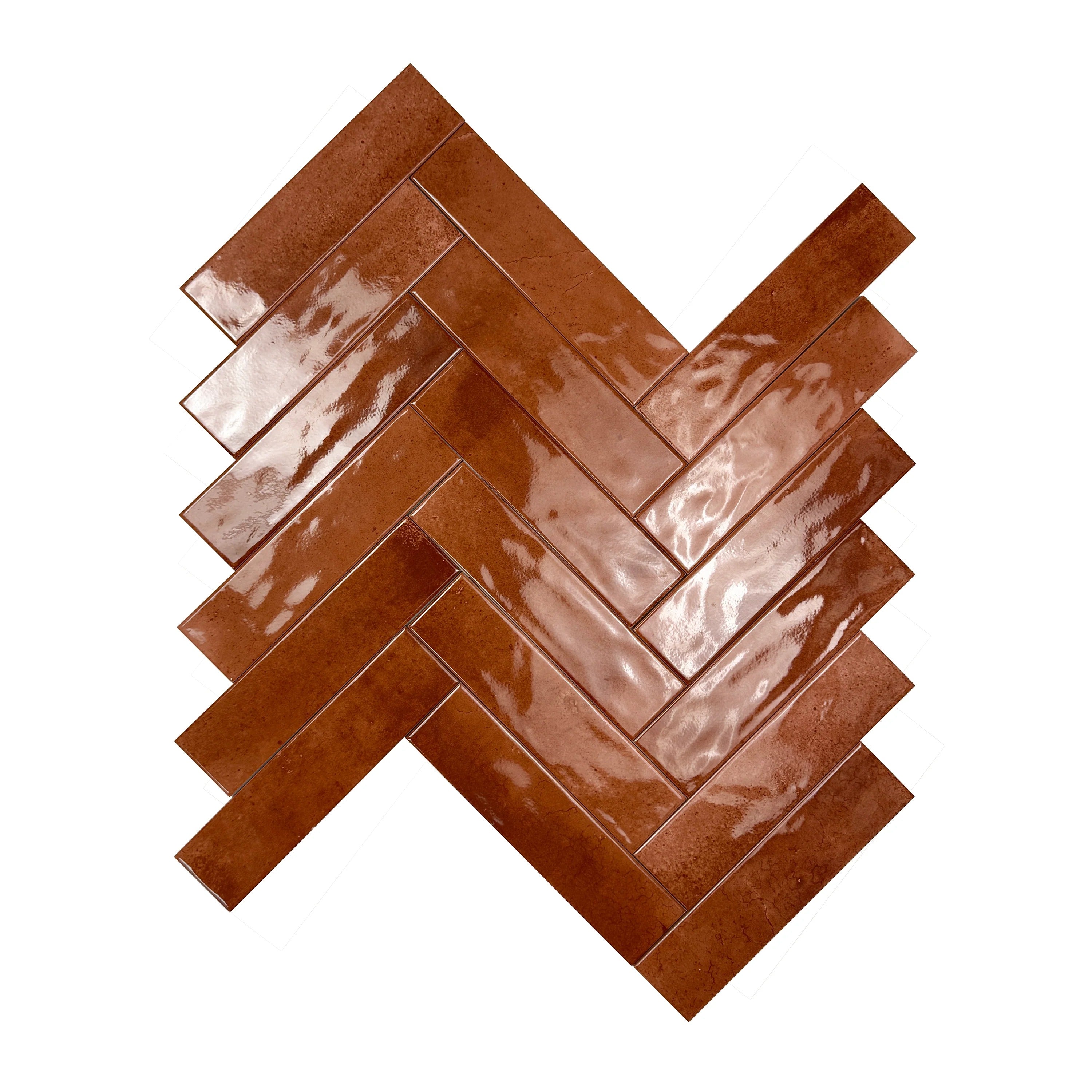 Enhance interiors with Lustre Vintage Cinnamon Brown glossy ceramic tile. Durable, moisture-resistant, and perfect for walls, kitchens, and bathrooms.