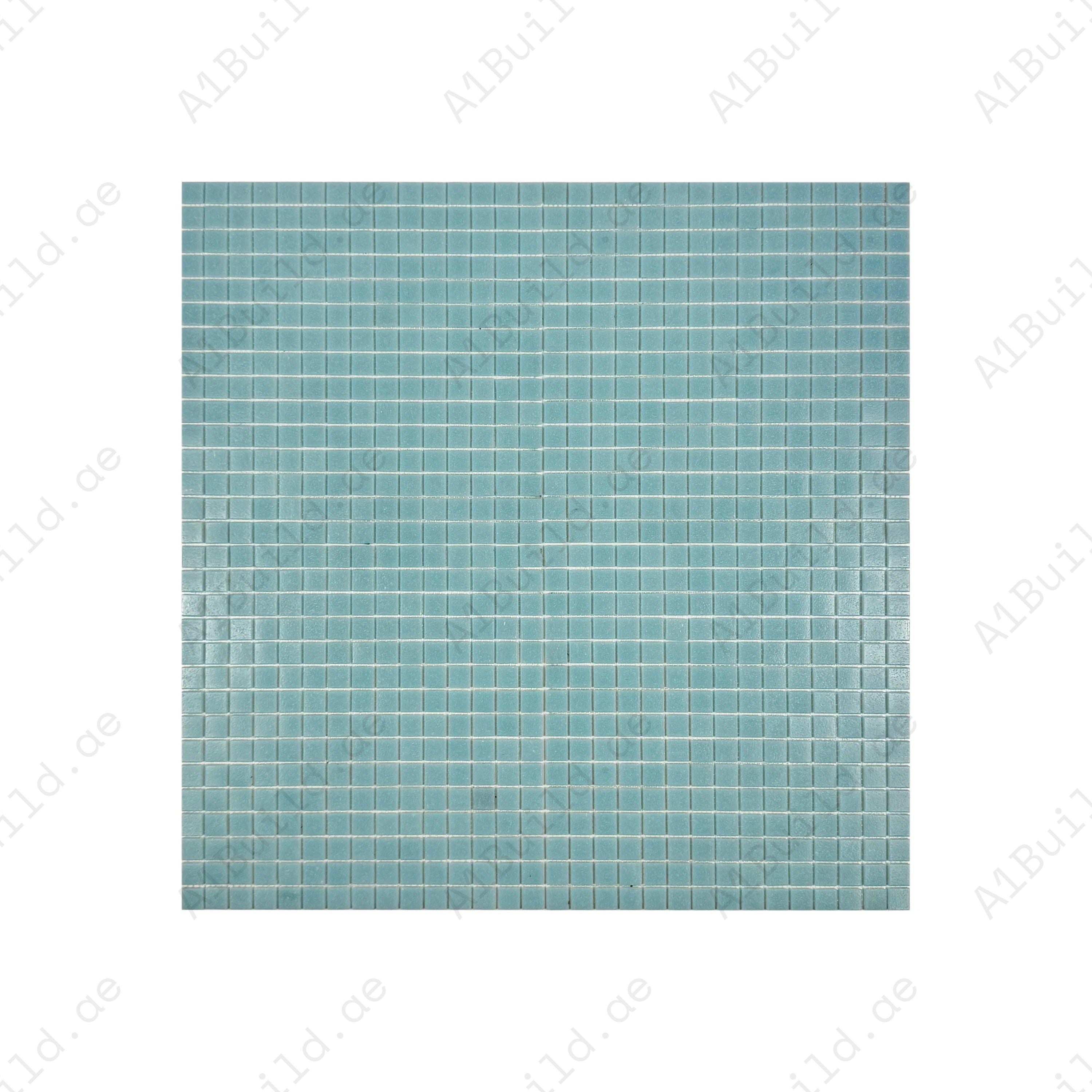 Enhance pools & spas with Serene Spectrum Sky Blue glass mosaics. UV-resistant, slip-safe & eco-friendly tiles ideal for luxury aquatic spaces in Dubai & GCC.