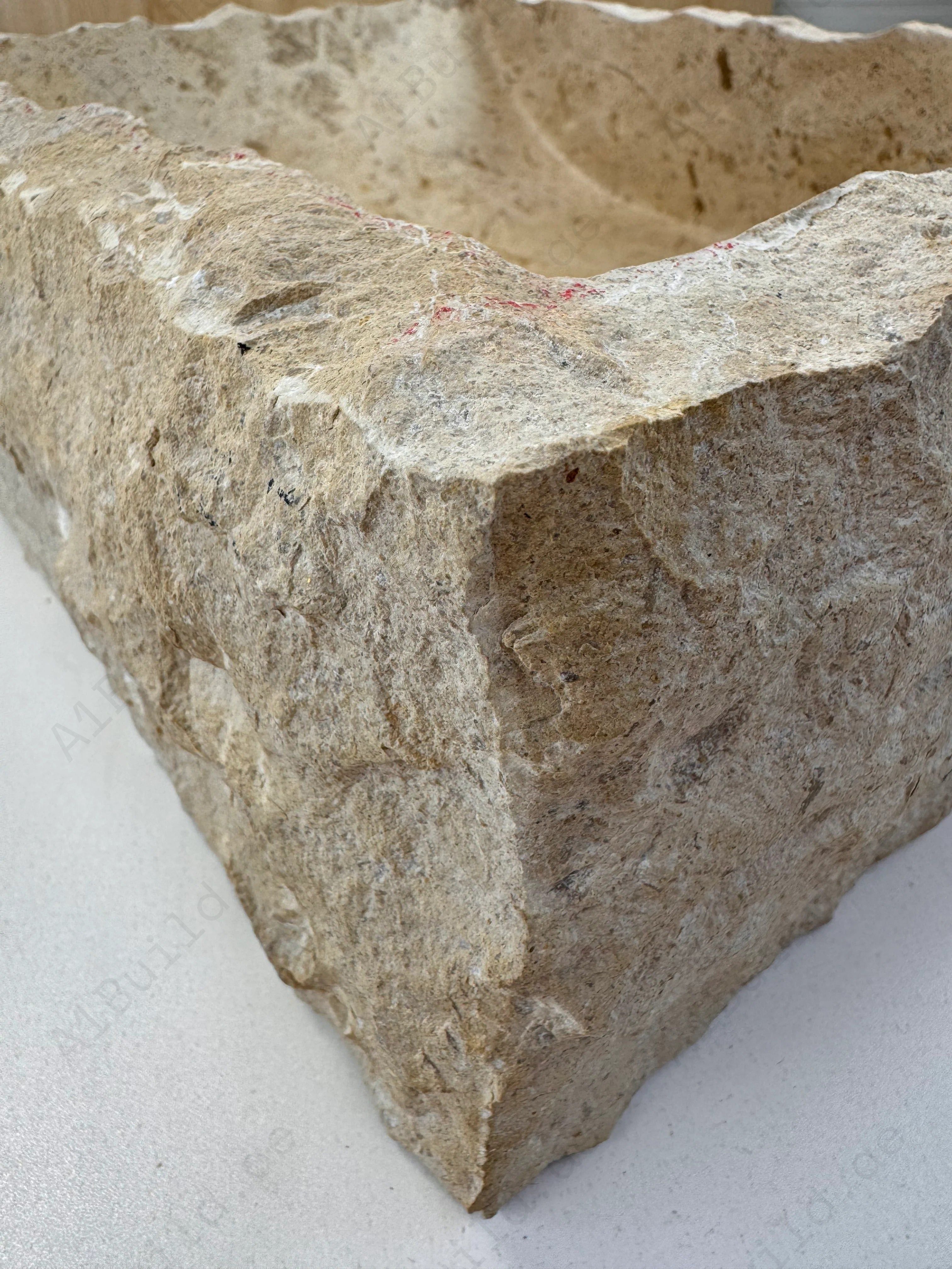 Enhance your bathroom with the Marble Muse Classic Beige Polished Rectangle Wash Basin, crafted from premium marble for timeless beauty and elegant style.