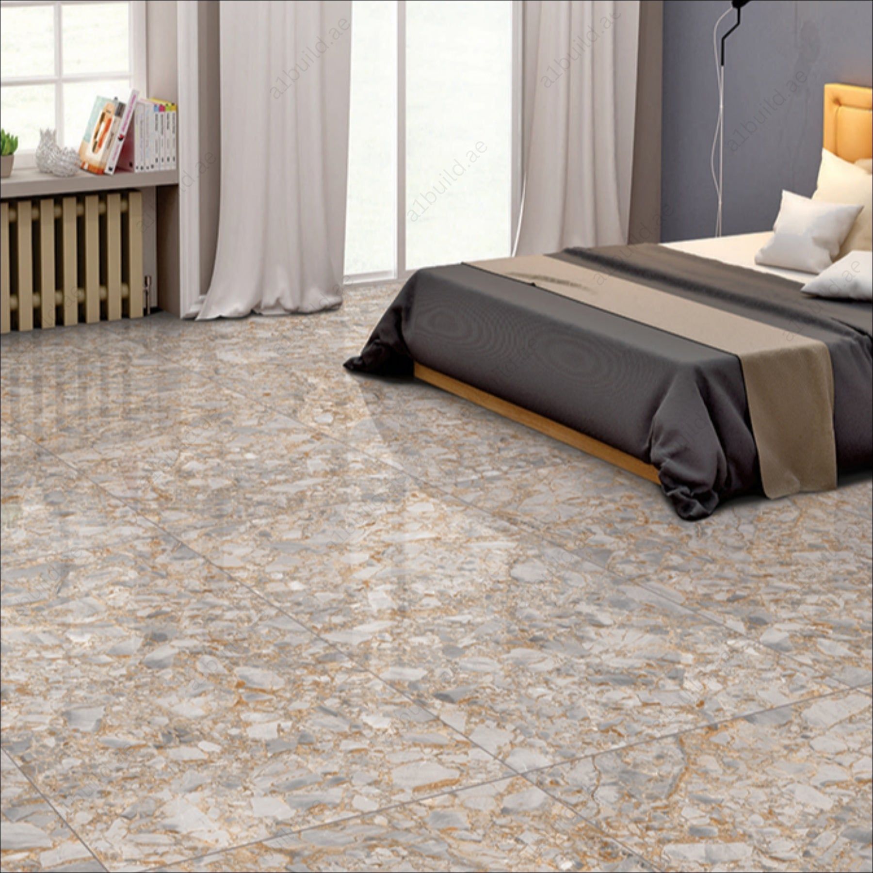 Enrico (60X120cm 09mm Random Glitter on Matt Special Finish Porcelain Indoor Floor & Wall Tiles)