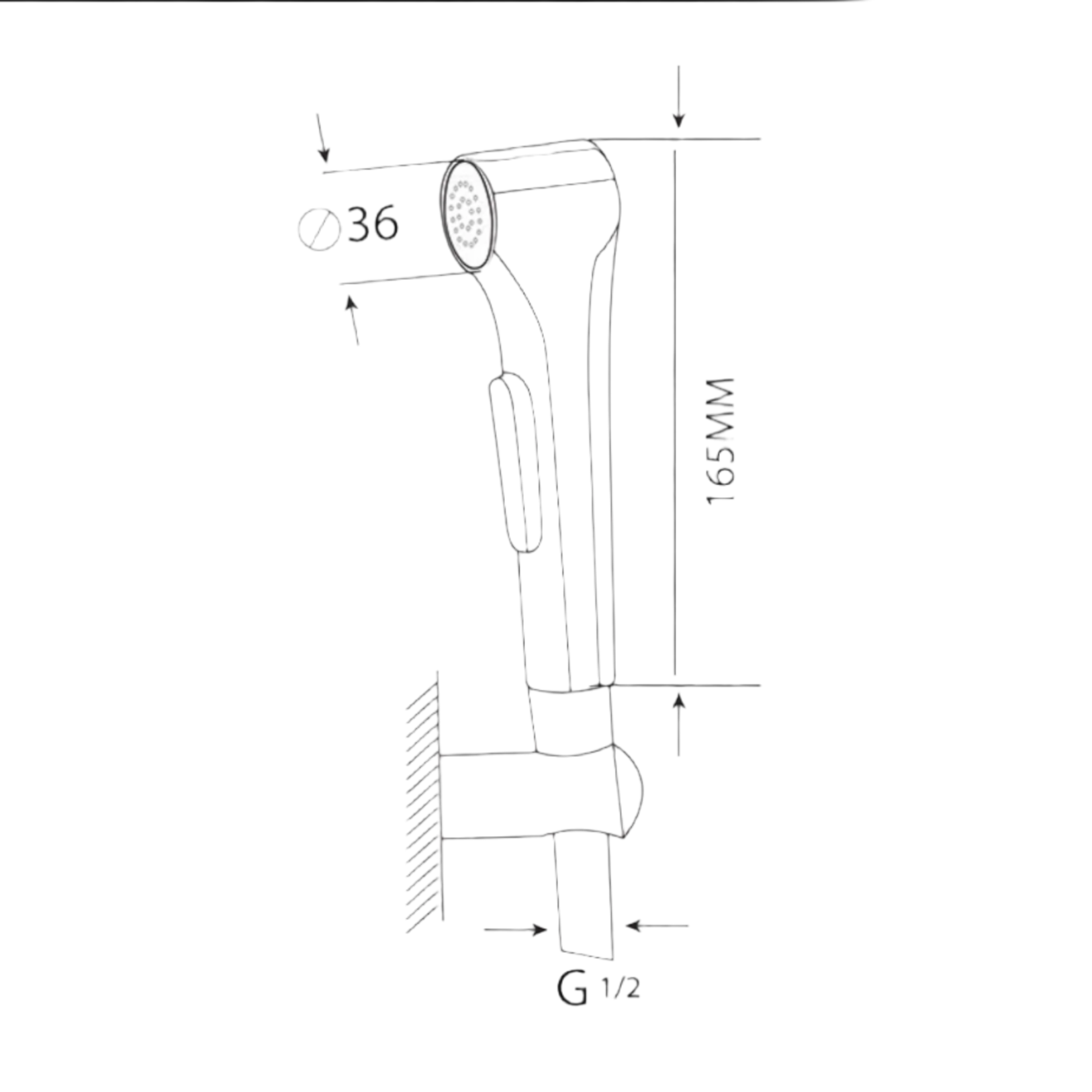 ErgonomicMattBlackShattafwithComfortableGripandWaterControl_2