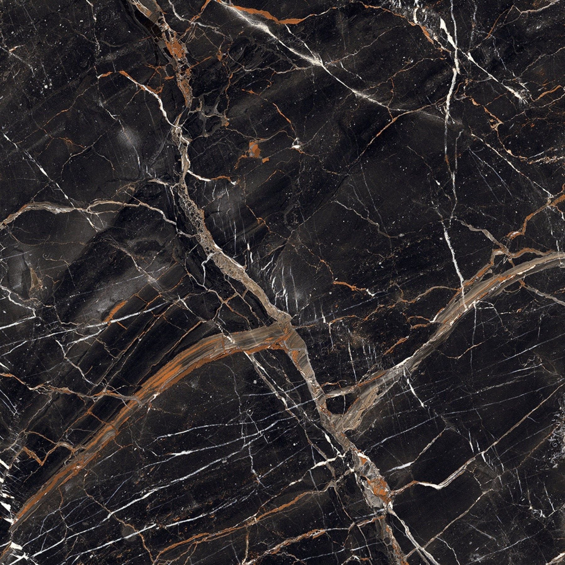 Estrada Nero (60X120cm 09mm Random High Gloss Porcelain Indoor Floor & Wall Tiles)