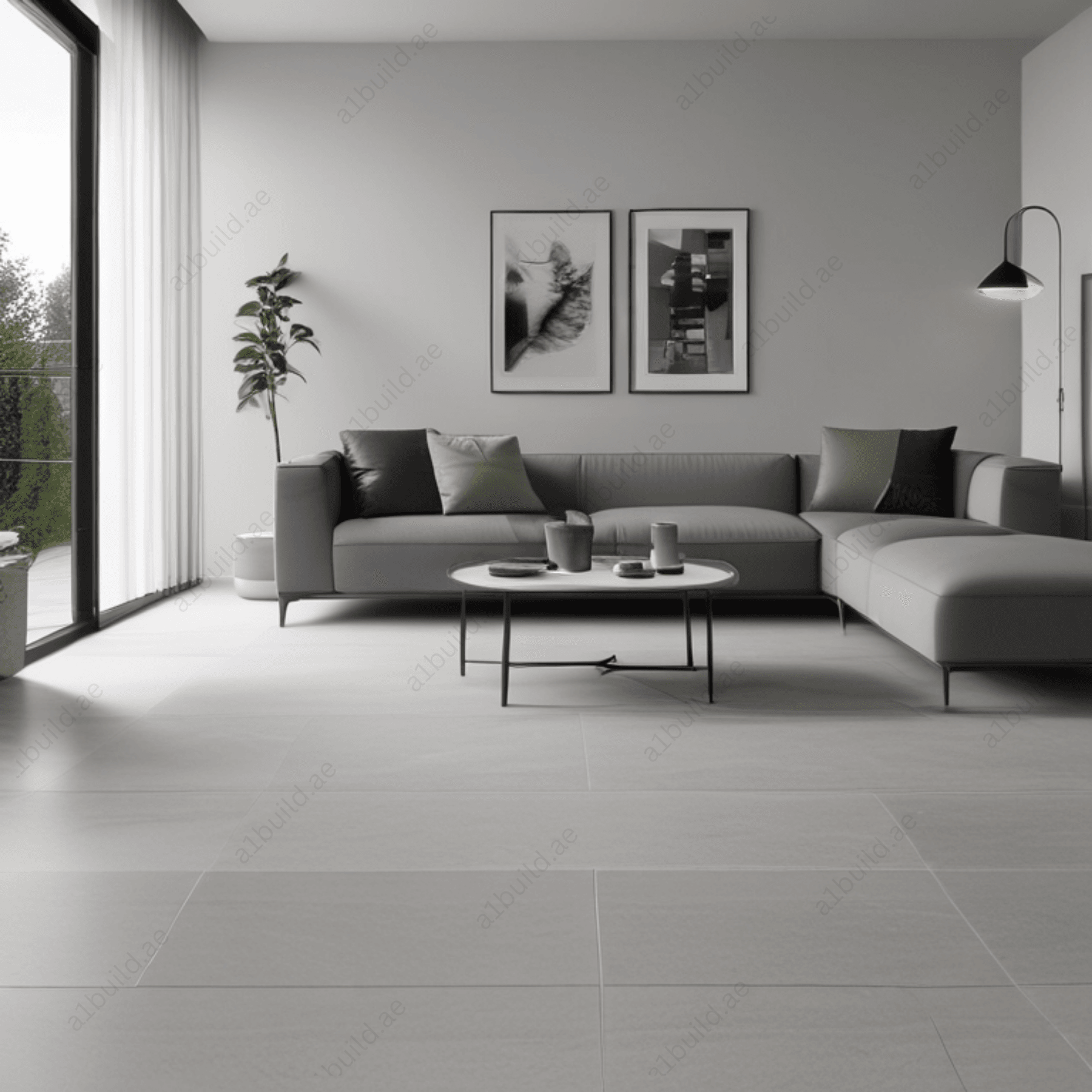 Evening Grey Tiles 60x120cm - Random Matt Porcelain Elegance