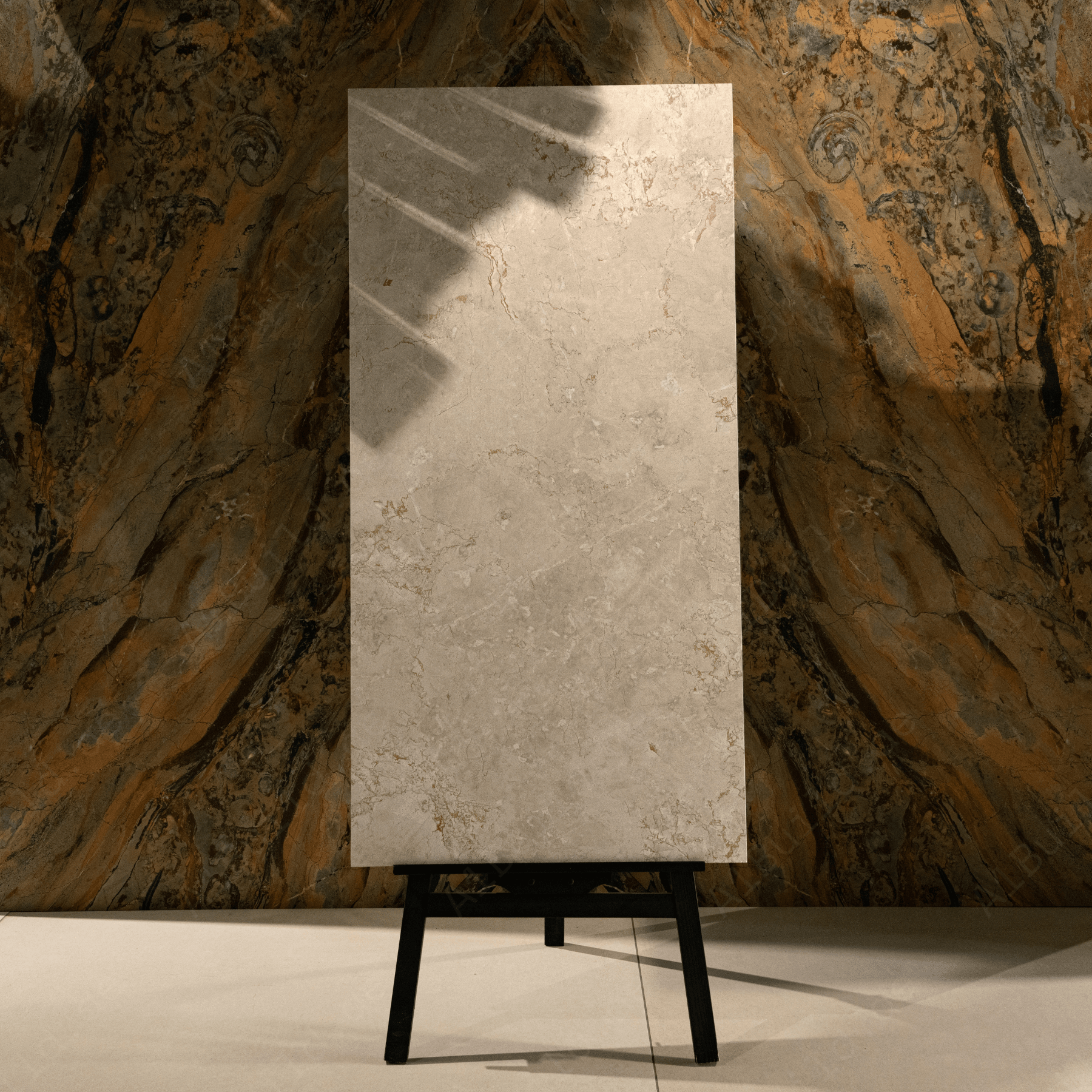 Explore HARMONY IVORY porcelain tile 600x1200mm with 9MM thickness and rocker carving texture. Large format, durable tile perfect for seamless modern floors and walls with excellent resistance to wear and stains.