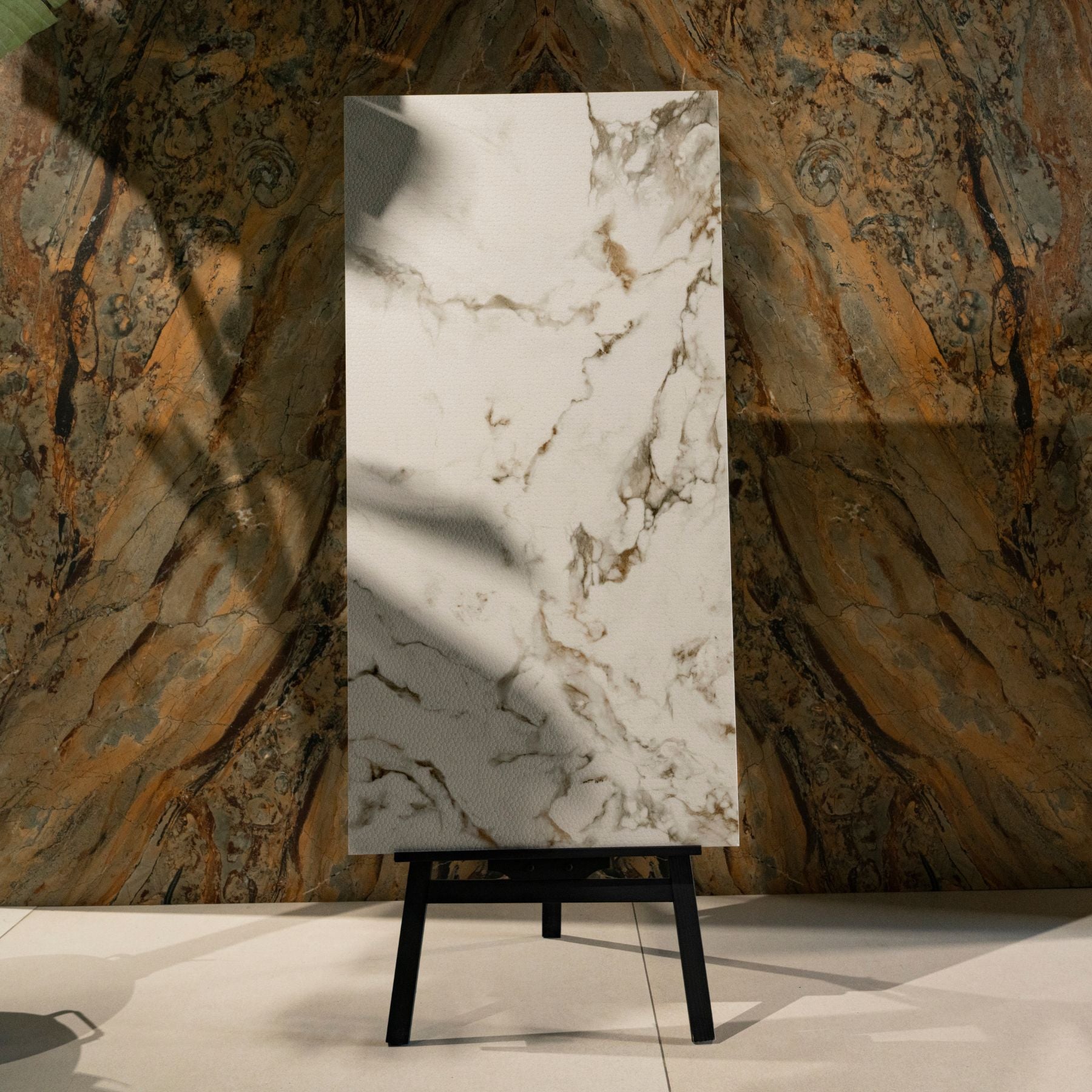 Flame matte stone effect porcelain tile 60x120cm 9mm features warm natural tones, durable porcelain build, and seamless design for floors and walls.