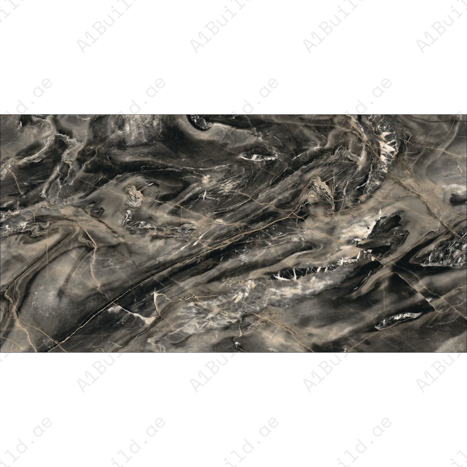 Florence Black (60X120cm 09mm Random High Gloss Porcelain Indoor Floor & Wall Tiles)