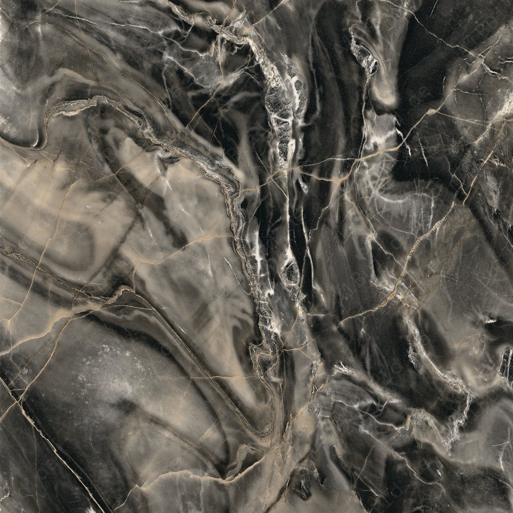 Florence Black (60X120cm 09mm Random High Gloss Porcelain Indoor Floor & Wall Tiles)
