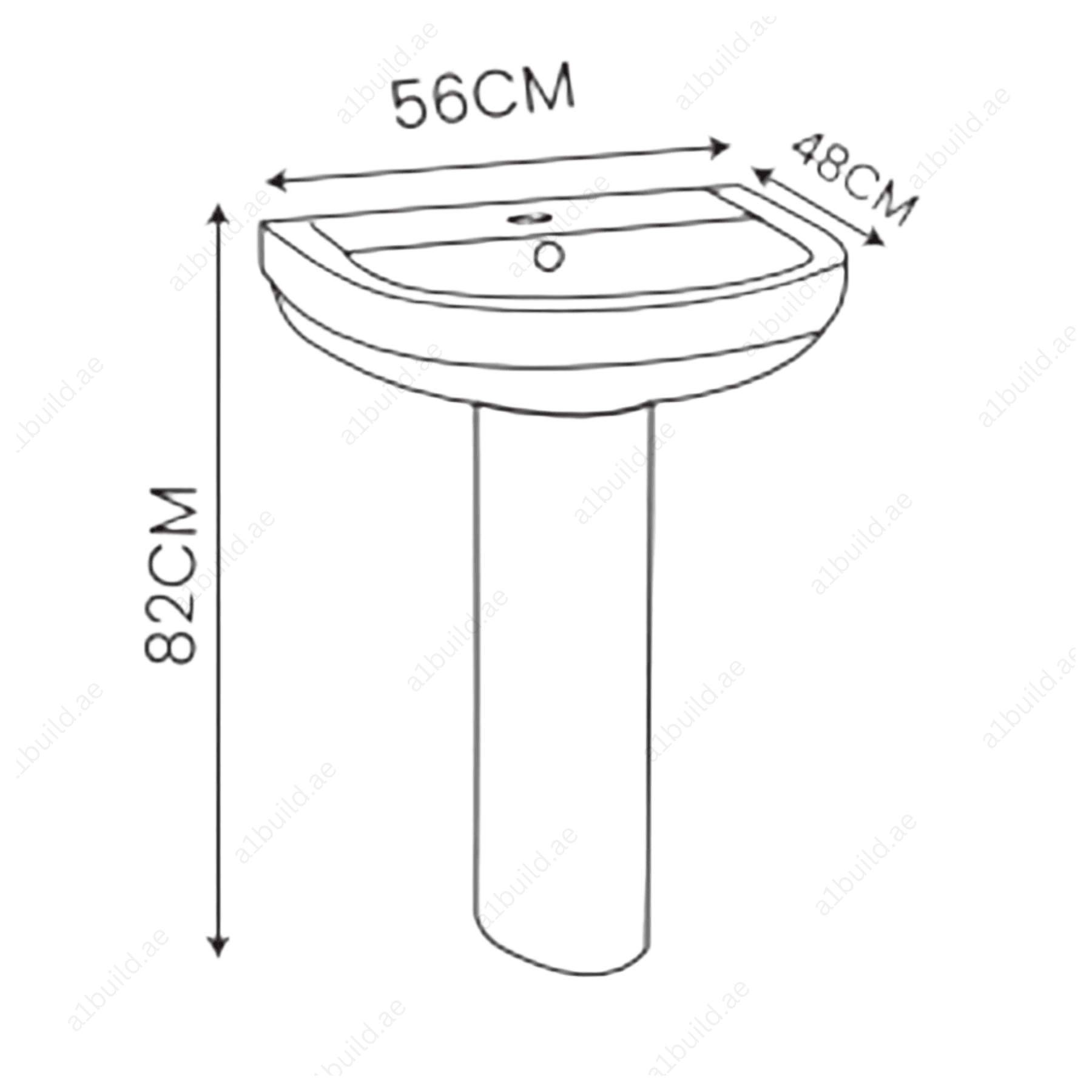 FullPedestalWashBasinforModernandFunctionalBathrooms_2