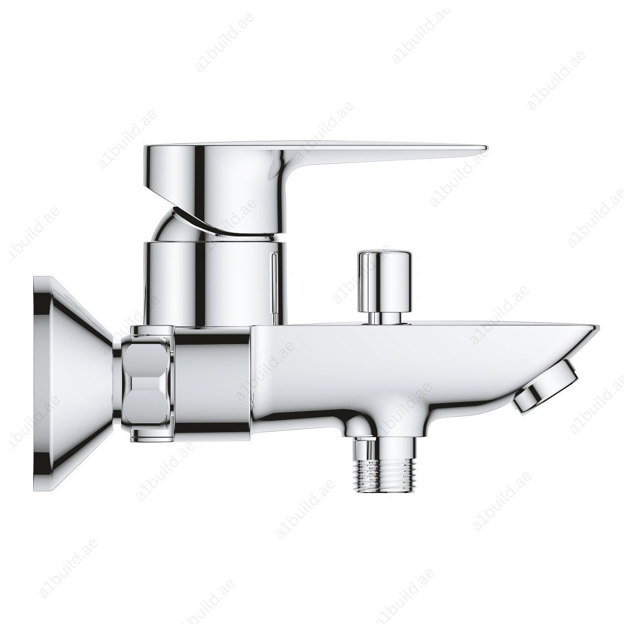 GROHE BauEdge Bath Mixer – Wall-Mounted, Water-Saving, with Bath/Shower Diverter