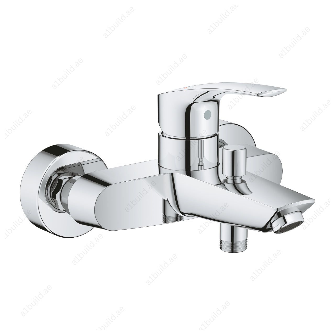 GROHE Eurosmart Single-Lever Bath Mixer – Wall-Mounted, SilkMove & Bath/Shower Diverter