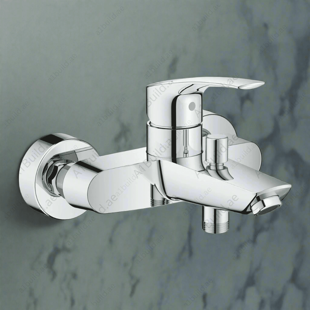 GROHE Eurosmart Single-Lever Bath Mixer – Wall-Mounted, SilkMove & Bath/Shower Diverter