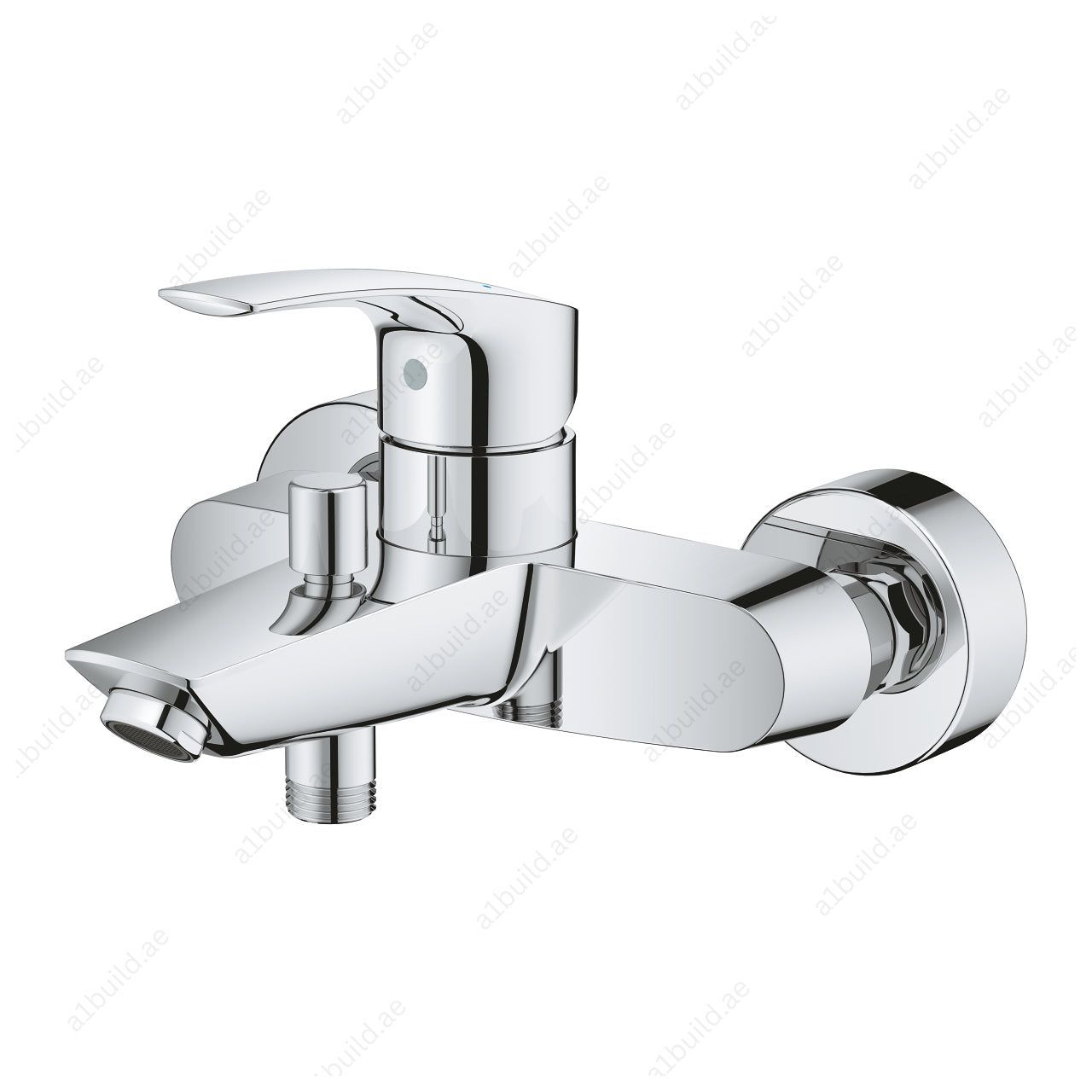 GROHE Eurosmart Single-Lever Bath Mixer – Wall-Mounted, SilkMove & Bath/Shower Diverter