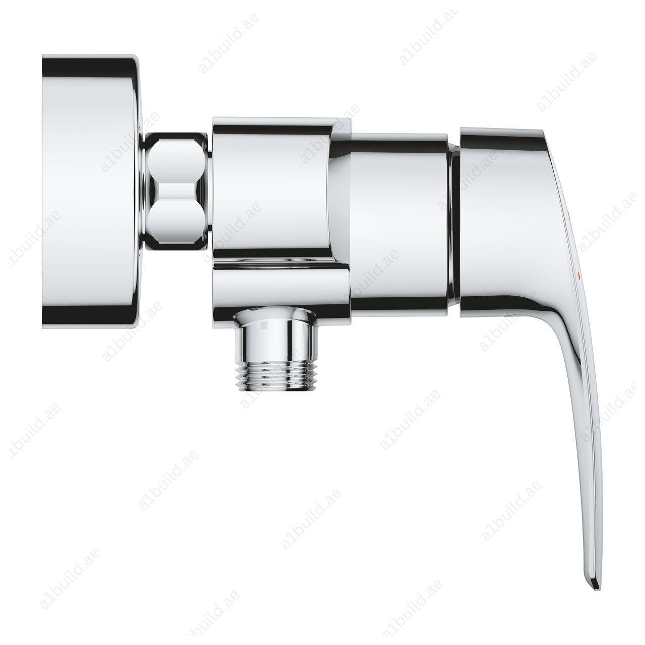 GROHE Eurosmart Single-Lever Shower Mixer – Wall-Mounted, Smooth SilkMove Control & Backflow Protection