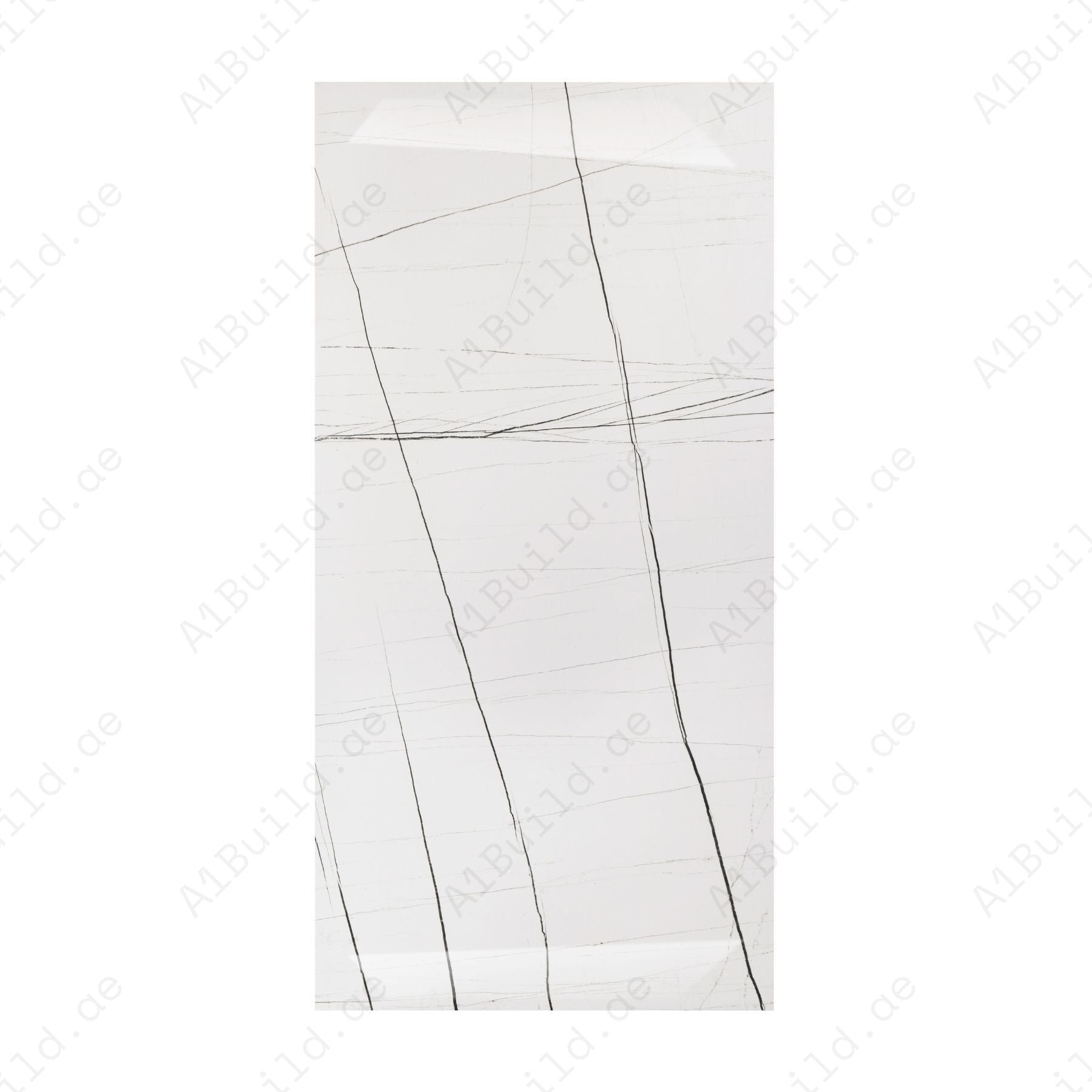 Galaxy White 80x160cm 9 mm glossy porcelain tiles. Sleek white marble-look floor & wall tiles for UAE homes & commercial interiors.