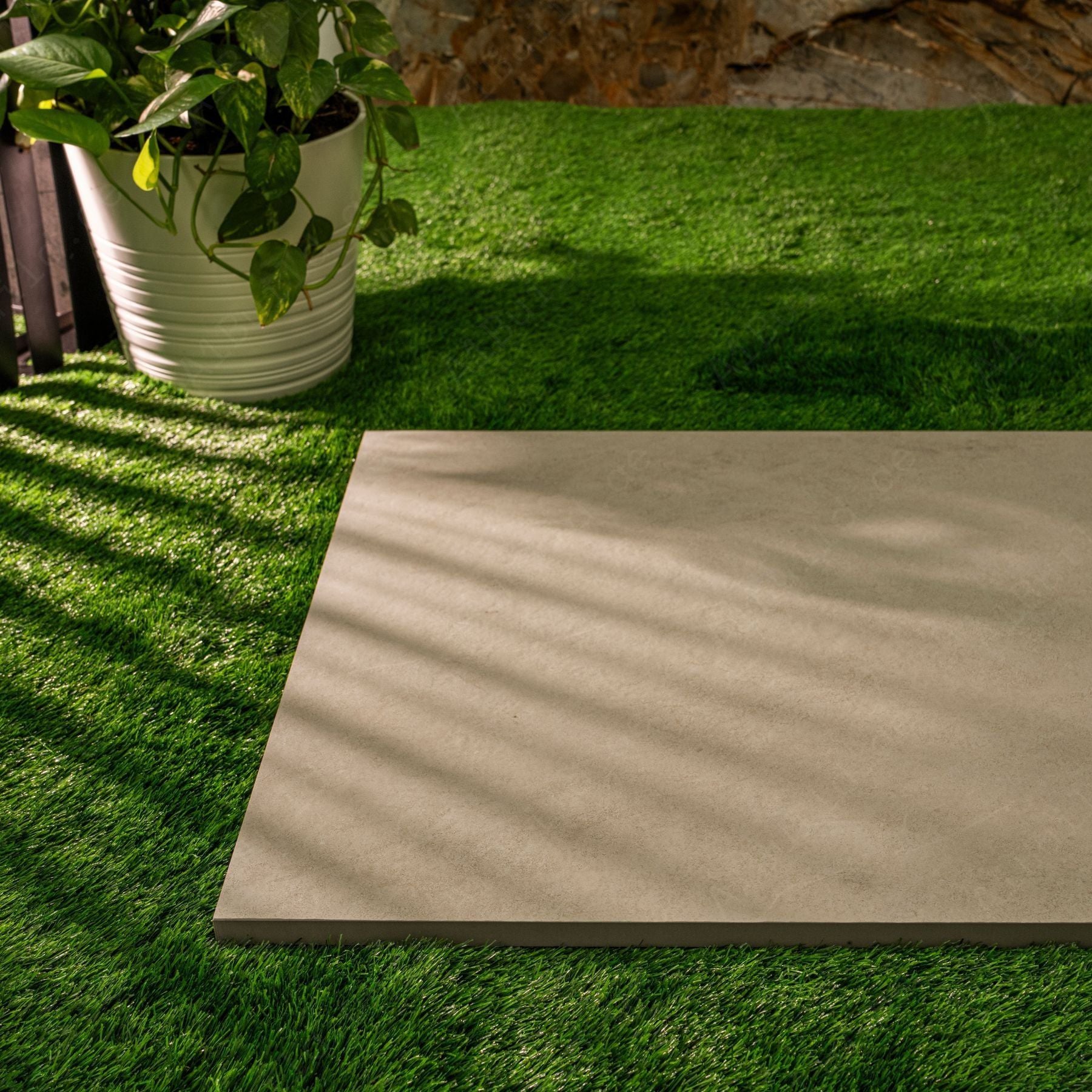 Golden Dune matt porcelain tile 60x120x2CM with warm stone look, durable large format surface ideal for modern floors, walls and premium interior spaces.