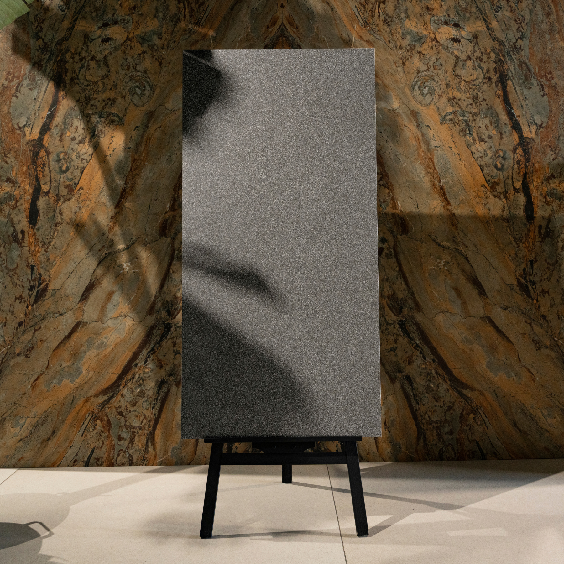 Graphite Storm porcelain tile 60x120cm with 9mm thickness, dark marble look, durable porcelain, ideal for floors and walls.