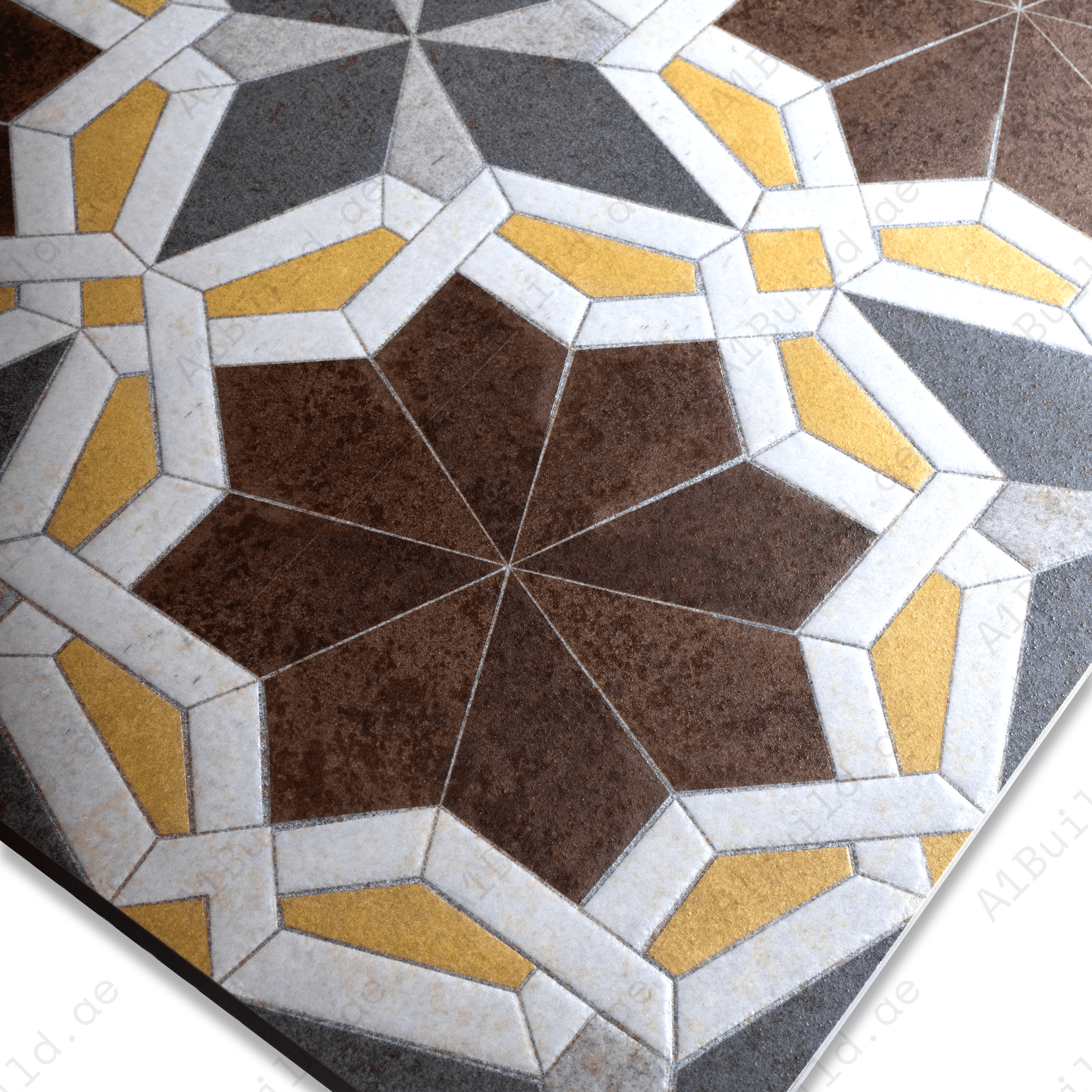 Grescon Brown Porcelain Tile 60x120cm with Crafttech finish. Premium 9mm thickness, durable and stylish. Perfect for modern walls and floor