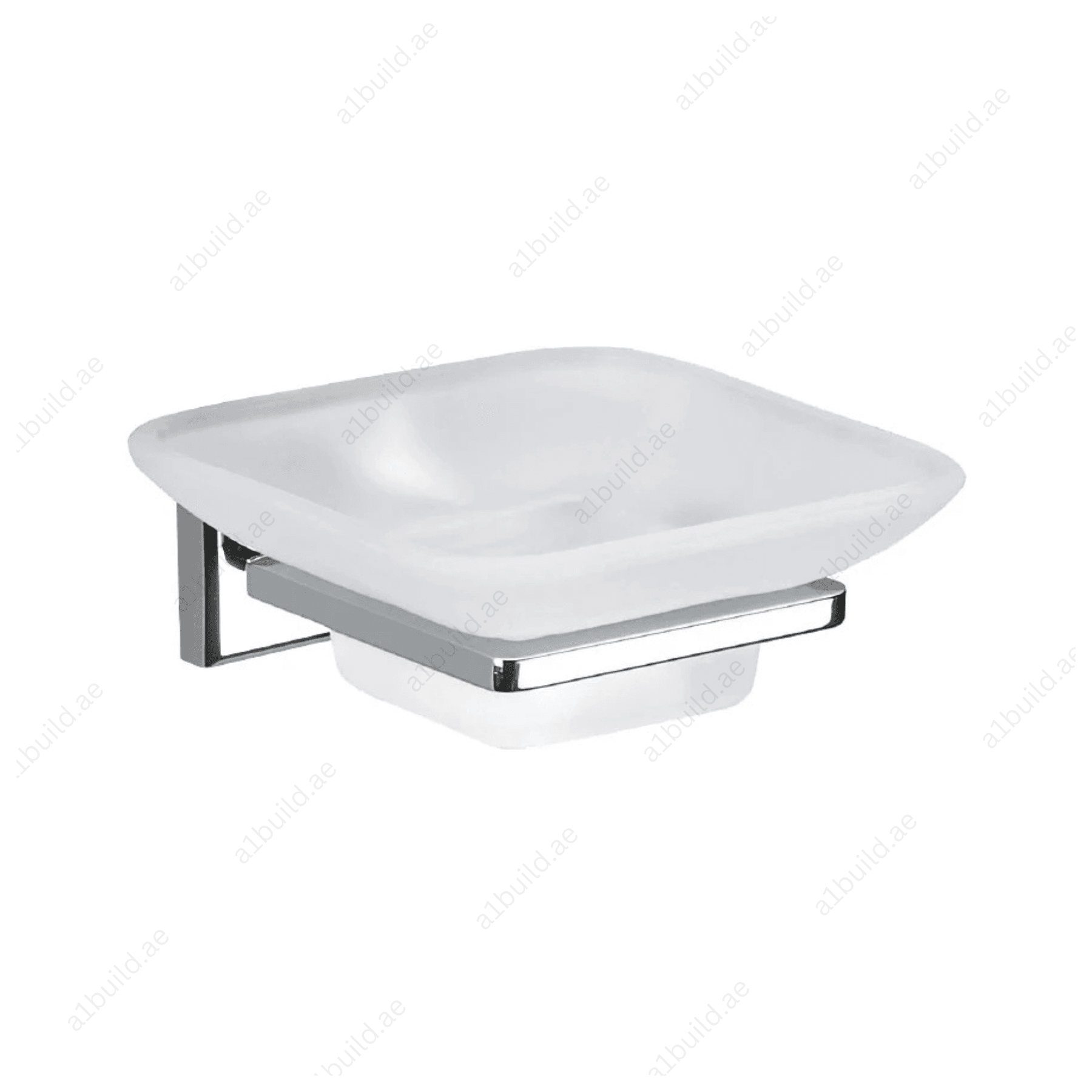 HARMONY Chrome Soap Dish with Glass Bowl - Wall Mounted