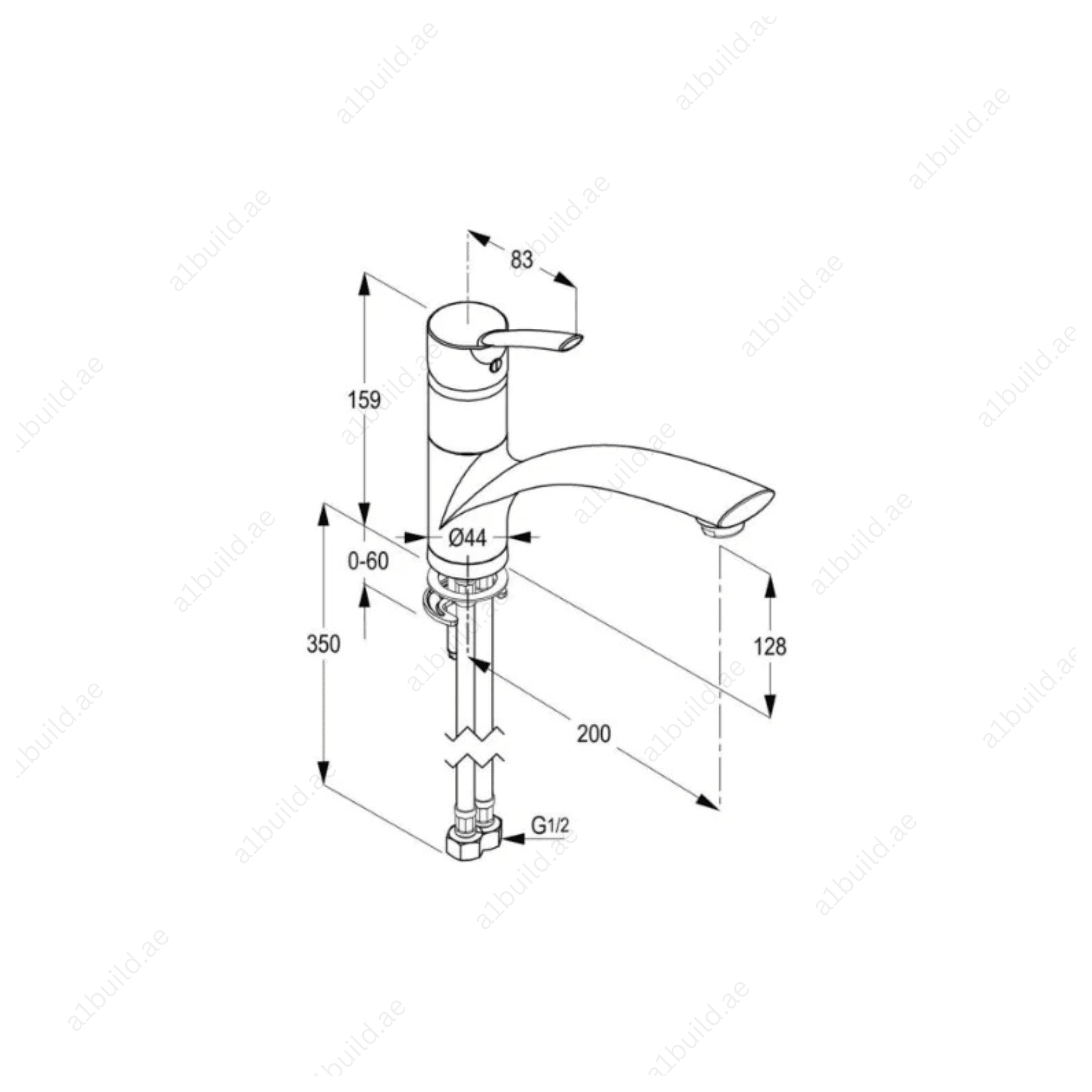 HARMONY Single Lever Sink Mixer | Chrome Finish & Water-Efficient