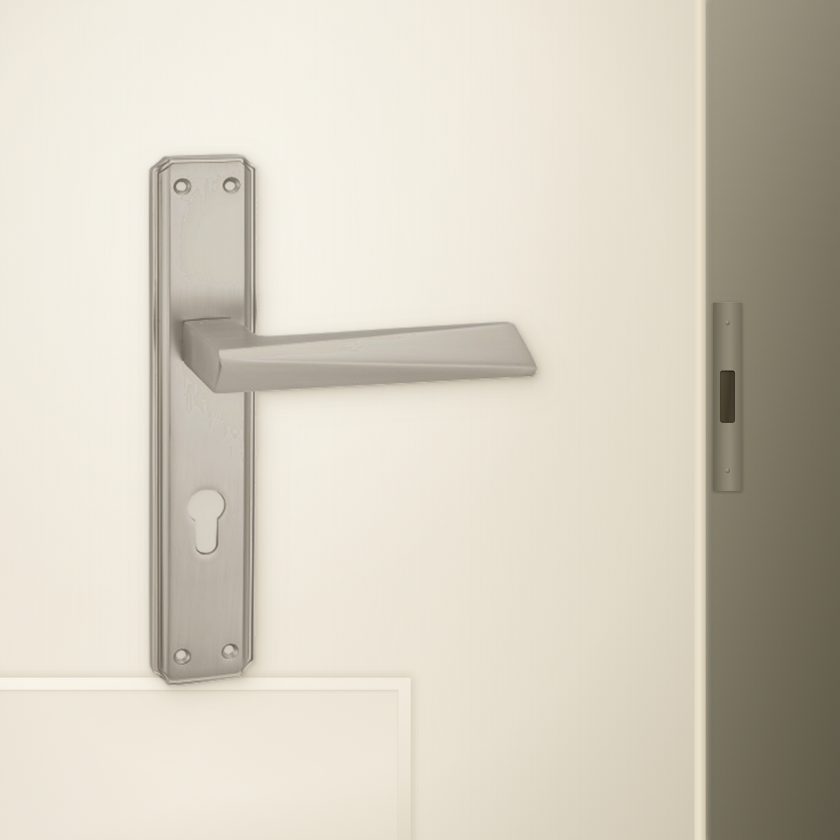 HP.9542.9601 premium Zinc Alloy door lock with Matt Satin Nickel finish. Designed for elegant interiors, smooth operation, and reliable everyday performance.