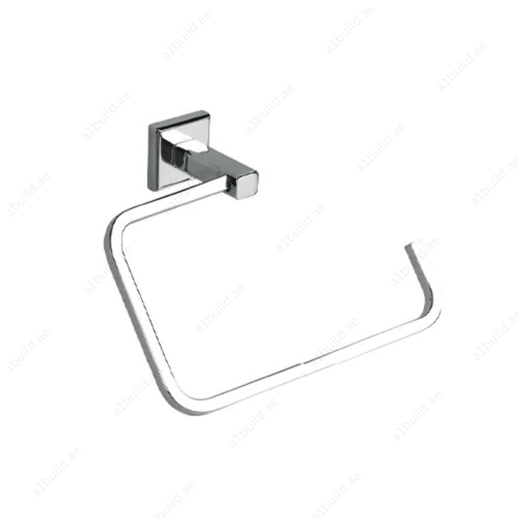 HarmonyTowelRing_Rectangular_ChromeFinishwithWallFastening