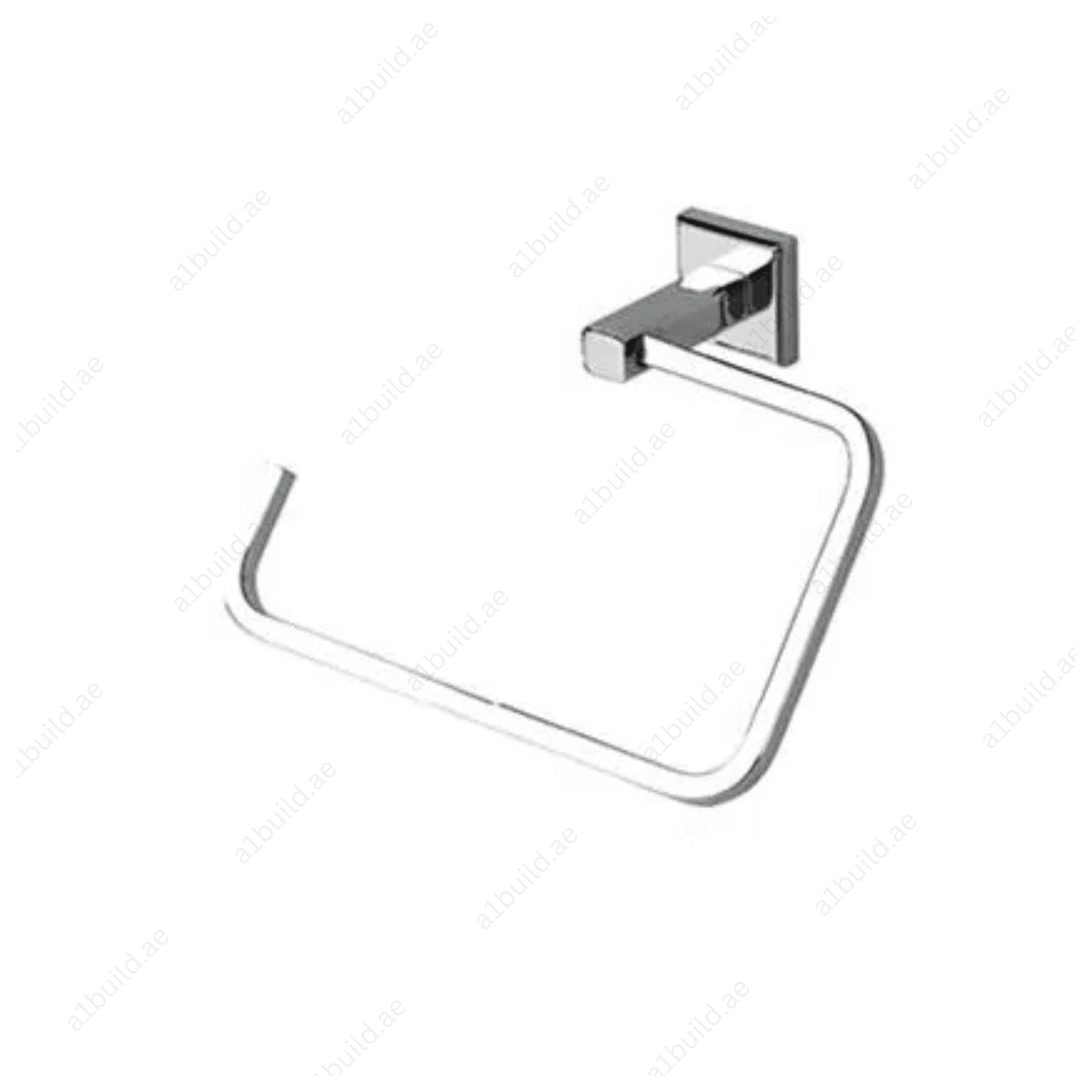 HarmonyTowelRing_Rectangular_ChromeFinishwithWallFastening_2