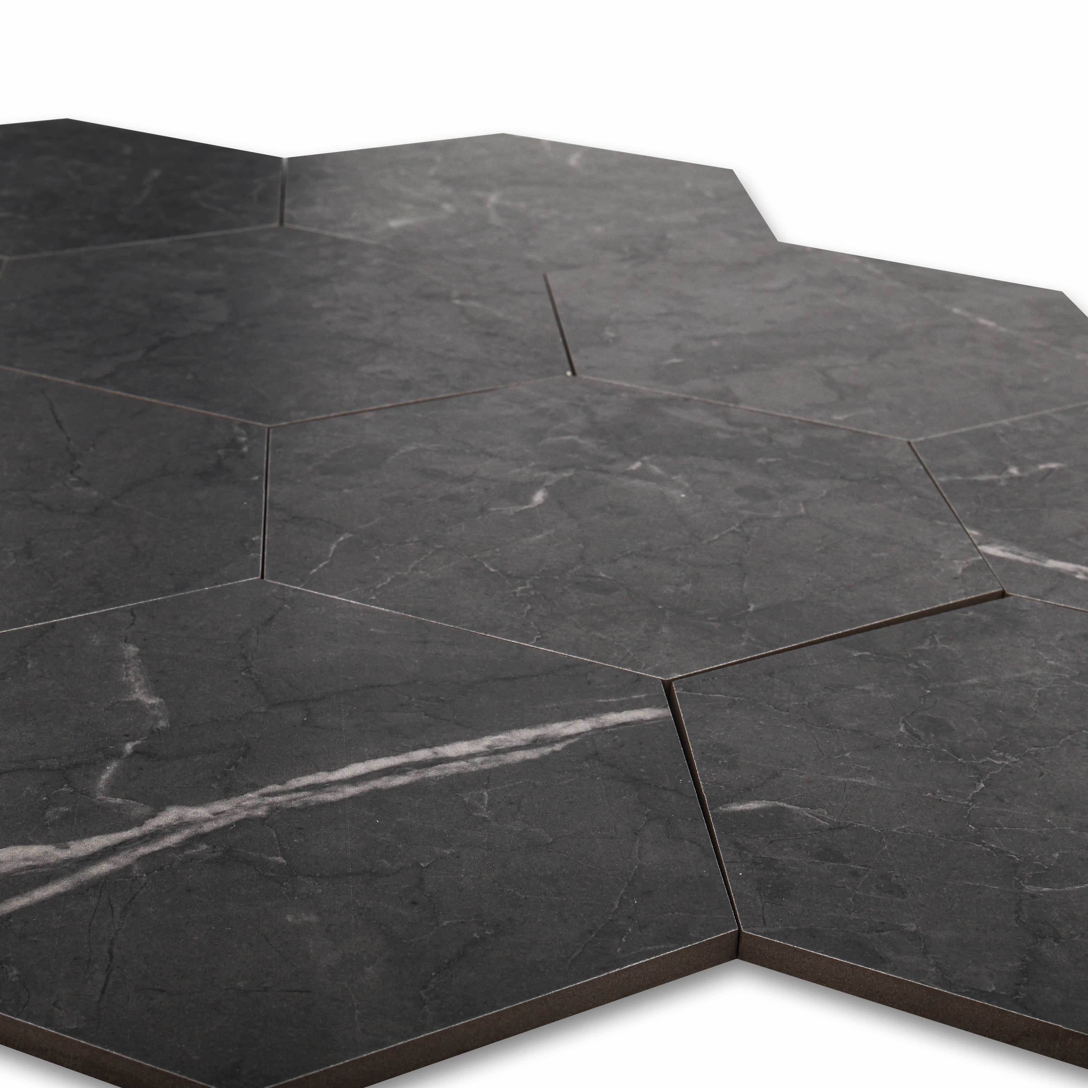 Clearance stock! 20x20cm hexagonal porcelain tiles, 09mm thick, for indoor floors & outdoor walls. Stylish, durable & perfect for UAE homes.