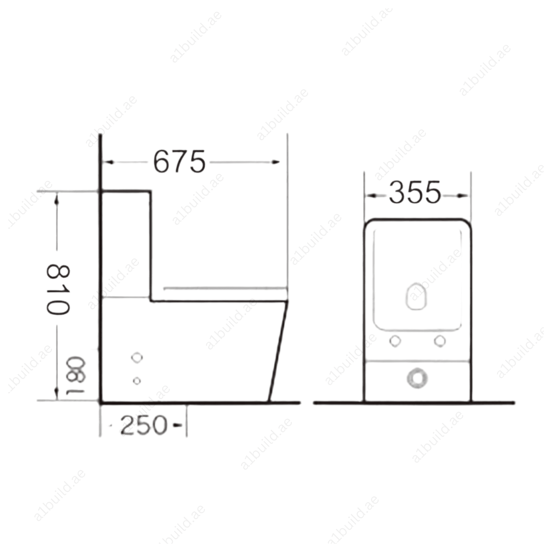 High-QualityWhiteWaterClosetwith250mmS-TrapforModernHomes_3