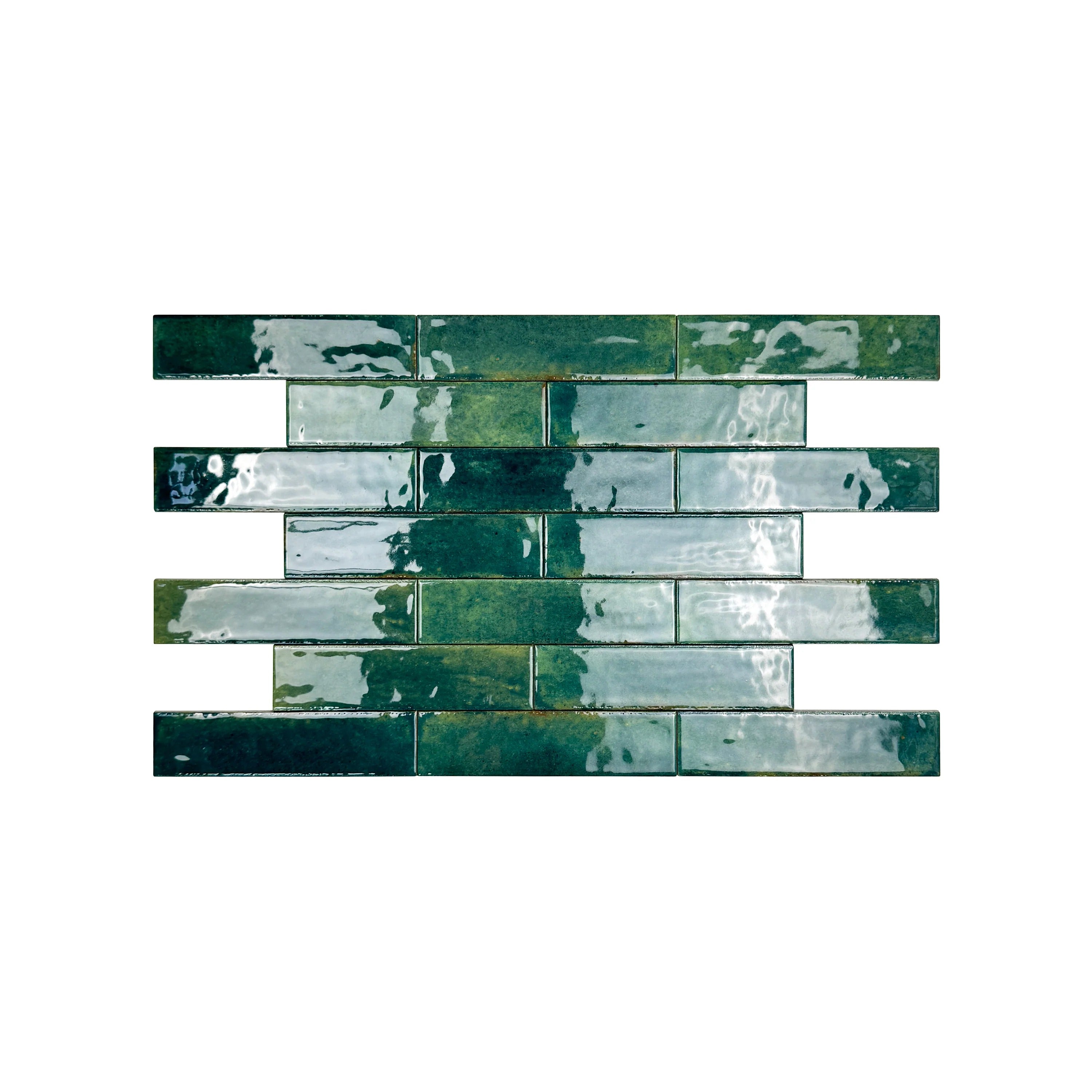 Himalayan Serenity Dark Blue Green Glossy Porcelain Tiles – 60x240mm, waterproof, mold & scratch-resistant. Ideal for kitchens, bathrooms, floors & walls.