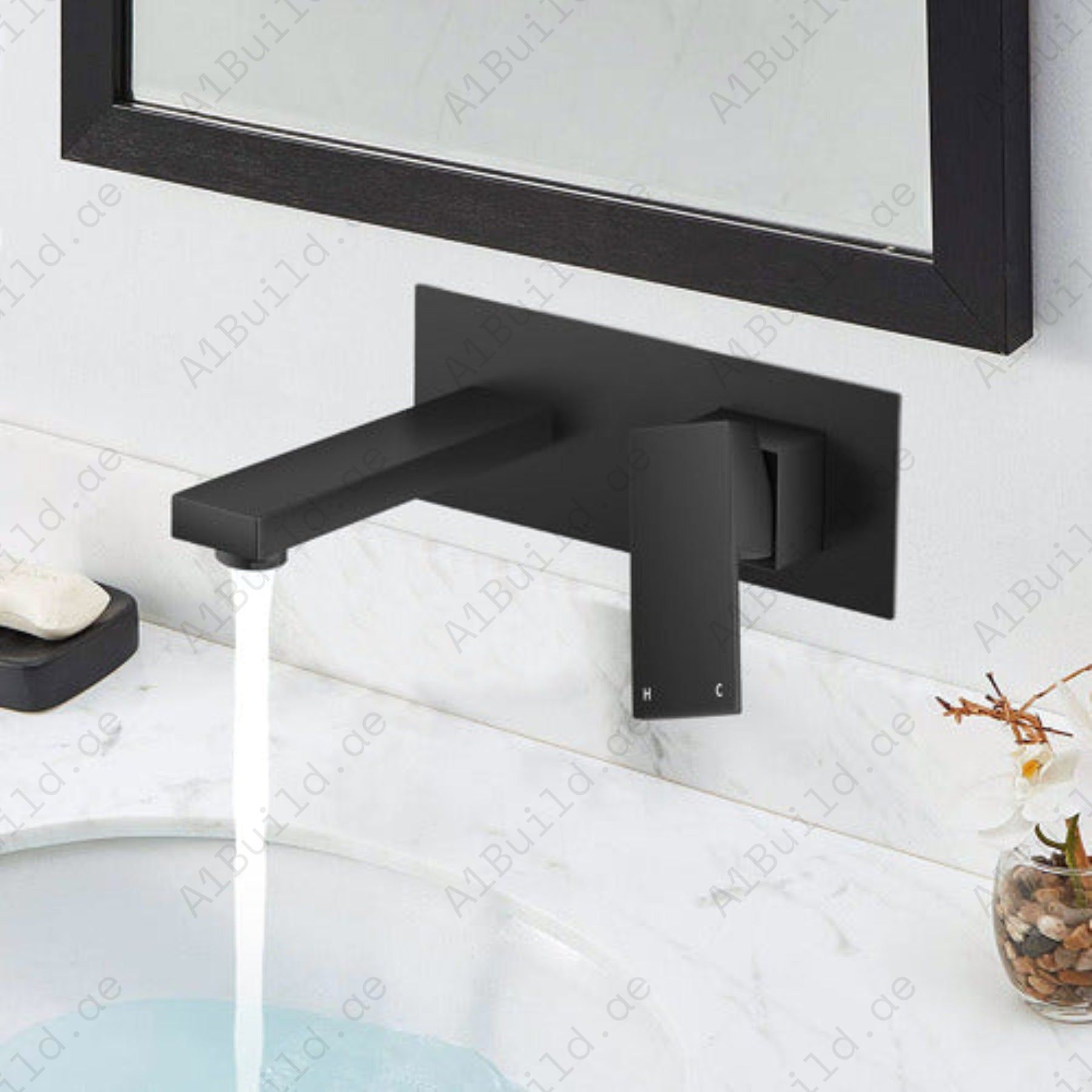 Infinity Concealed Washbasin Mixer (Matte Black, 100% Made in Germany)