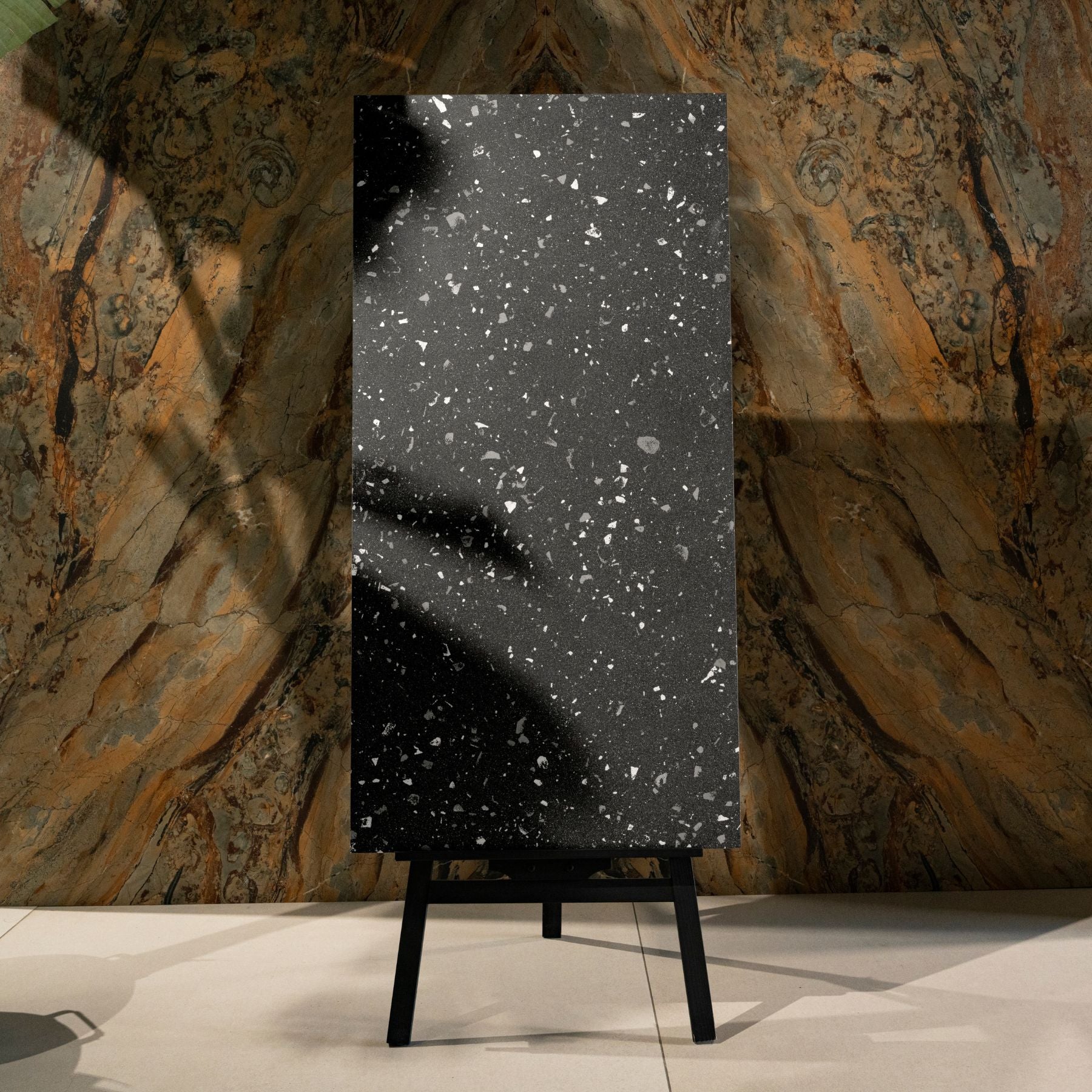 Iron Matt industrial stone effect porcelain tile 60x120cm 9mm features raw metallic tones, matte texture, and durable porcelain for floors and walls.