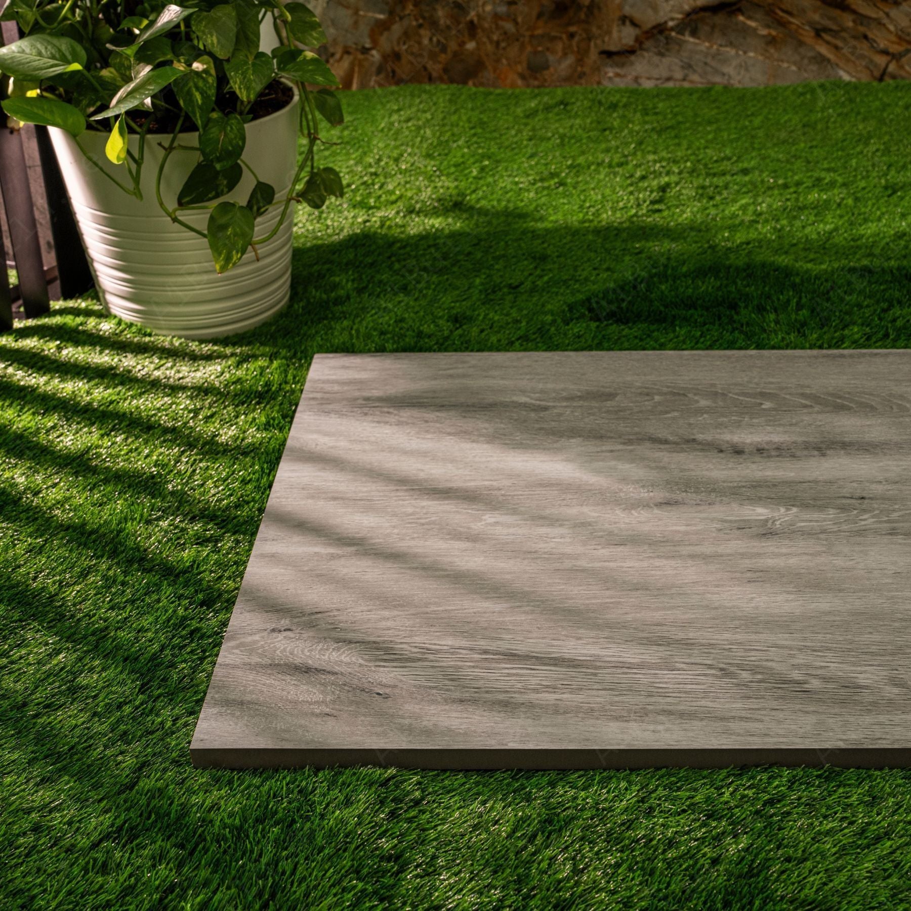 Ivory Woodline matt porcelain tile 60x120cm x2mm with natural wood look, durable large format surface ideal for modern floors, walls and premium interiors.