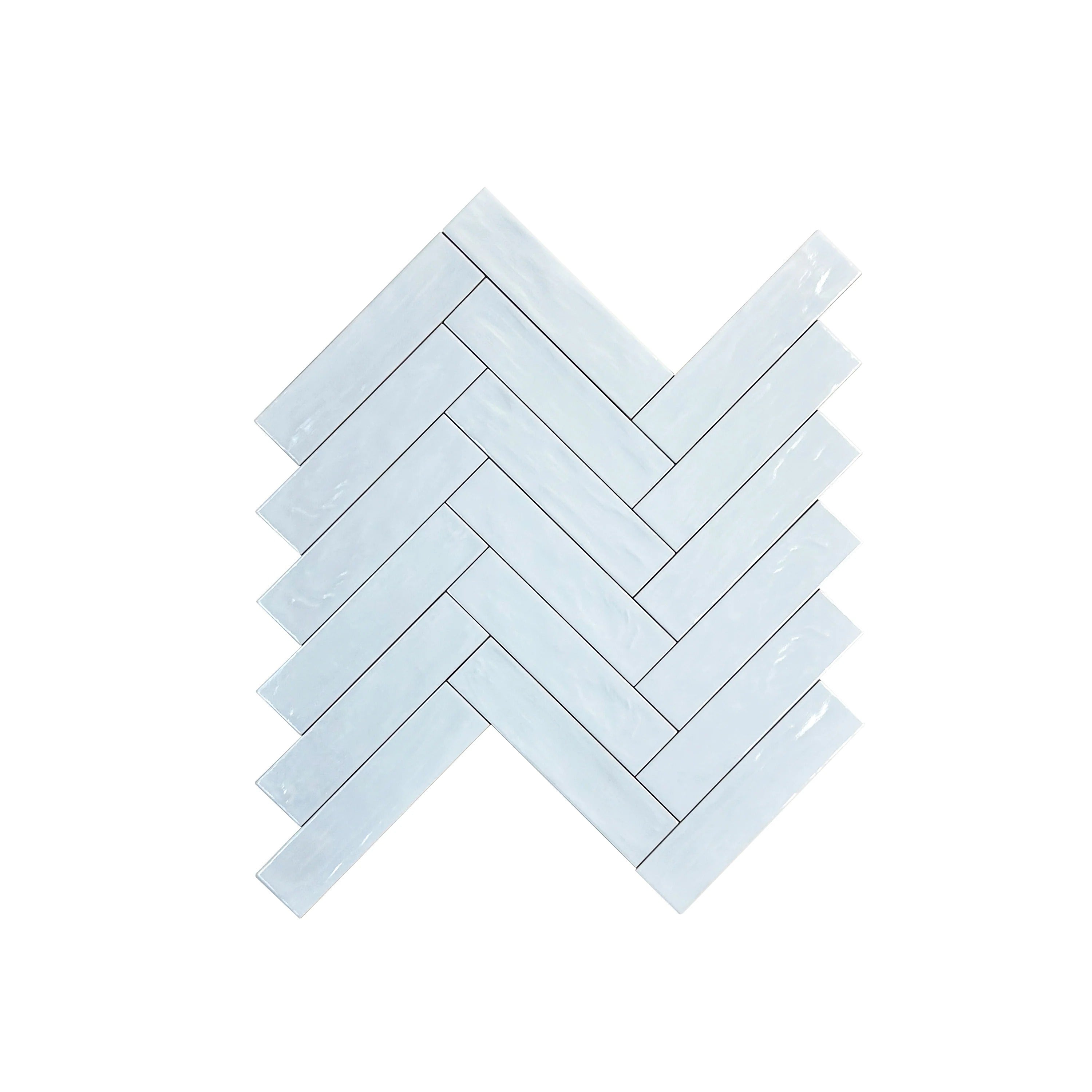 Light Cyan Semimatte Pearlescent Ceramic Tile with soft gradients. Durable, waterproof, scratch-resistant, ideal for walls, floors, and kitchen backsplashes.