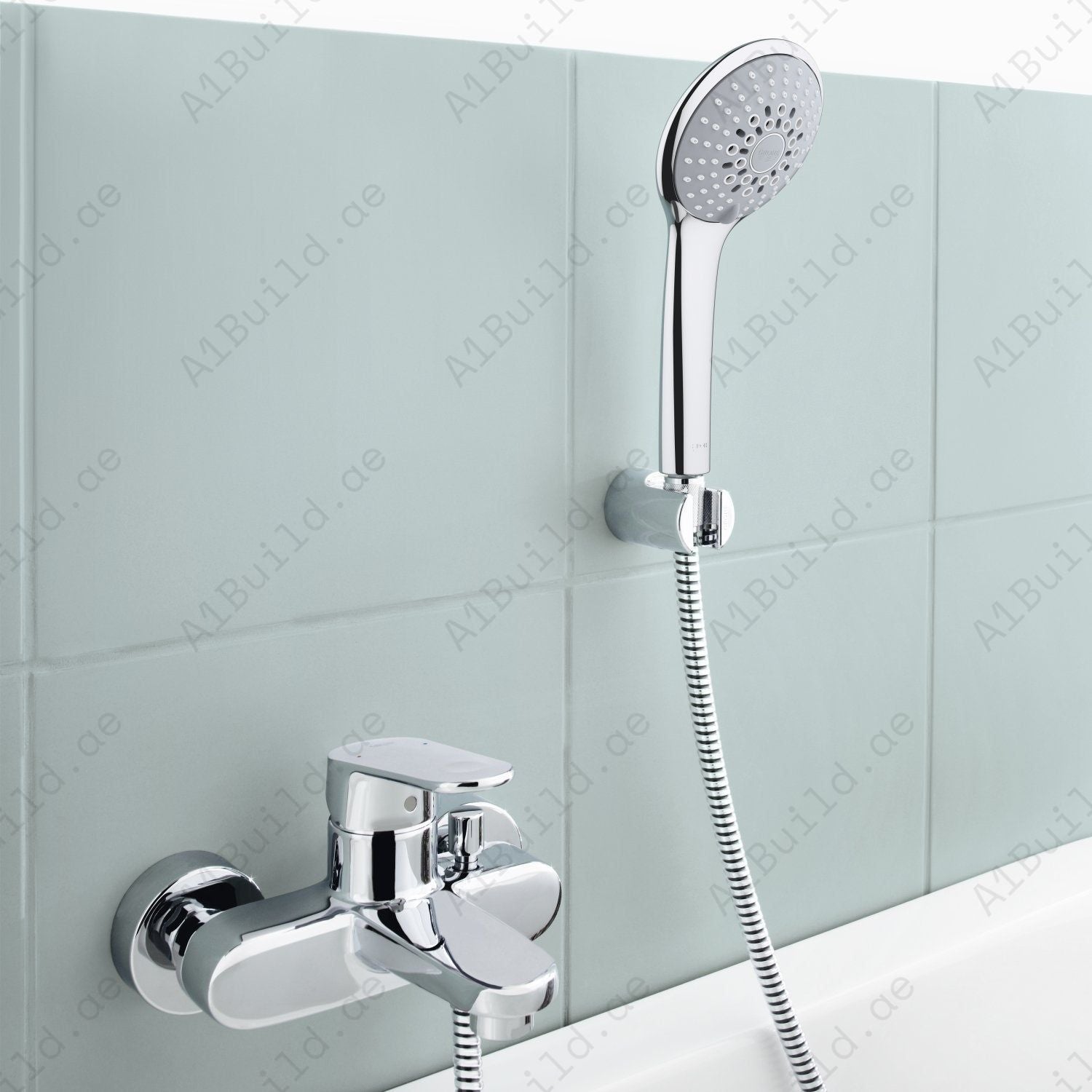 Logi Single Lever Bath Mixer With Hand shower (Premium Chrome 100% Made in Germany)