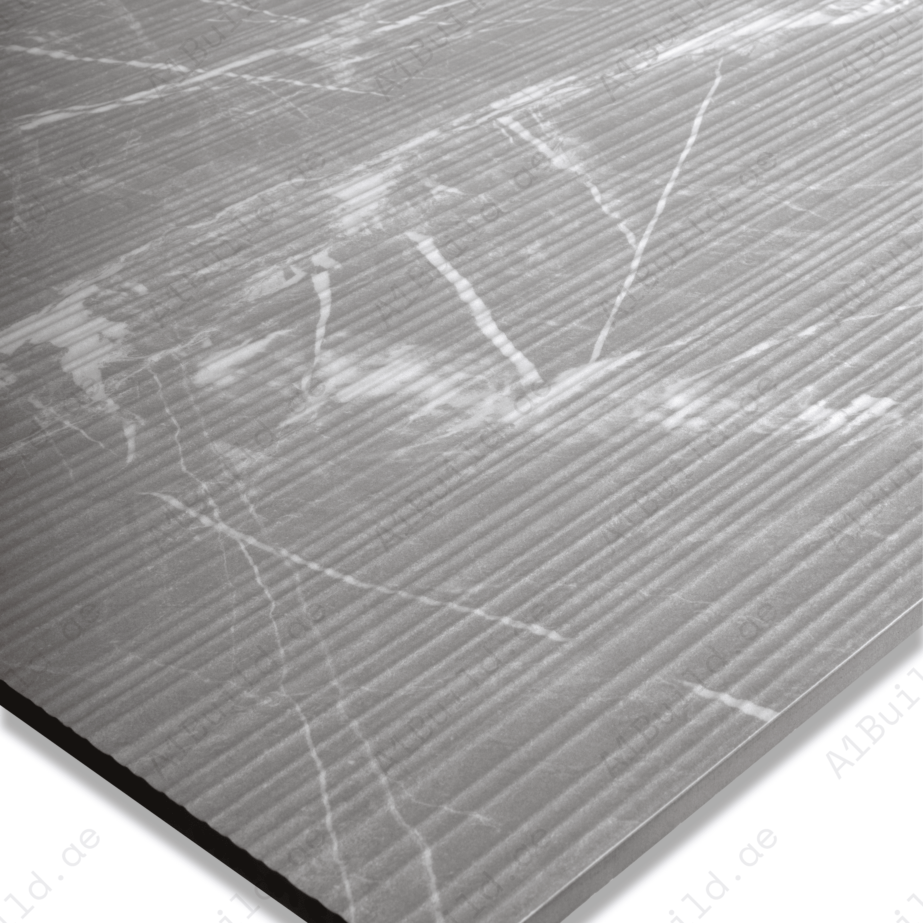 Louvers Scultorea Grey Porcelain Tile 60x120cm with Crafttech finish. Durable 9mm porcelain tile, stylish and low-maintenance. Perfect for walls and floor