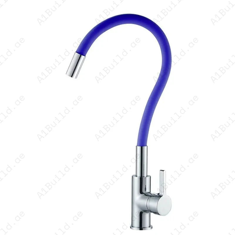 Luna Kitchen Mixer With Flexible Spout (Premium Blue & Chrome 100% made in Germany)