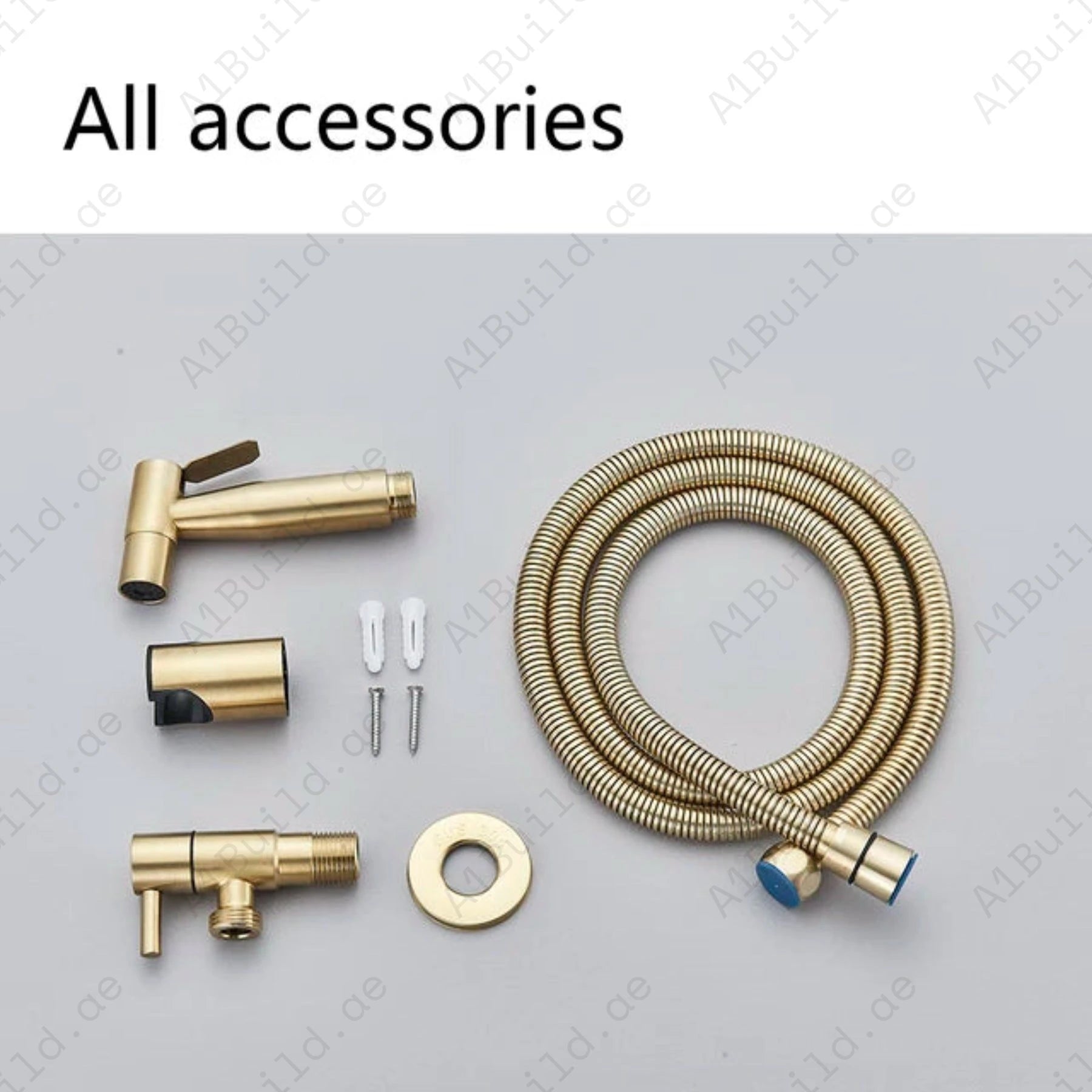 Luxurious Shattaf Set in Premium Gold - Modern Bathroom Essentials