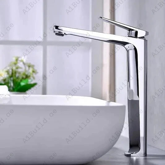 Luxury Elite Single Lever High Basin Mixer: Chrome, 100% Made in Germany