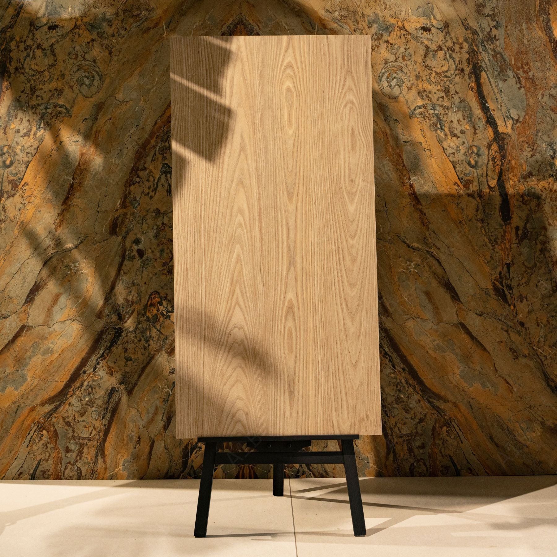 Maple Beige porcelain tile with warm beige tones, large 60x120cm size and durable 9mm body for modern walls and floors.