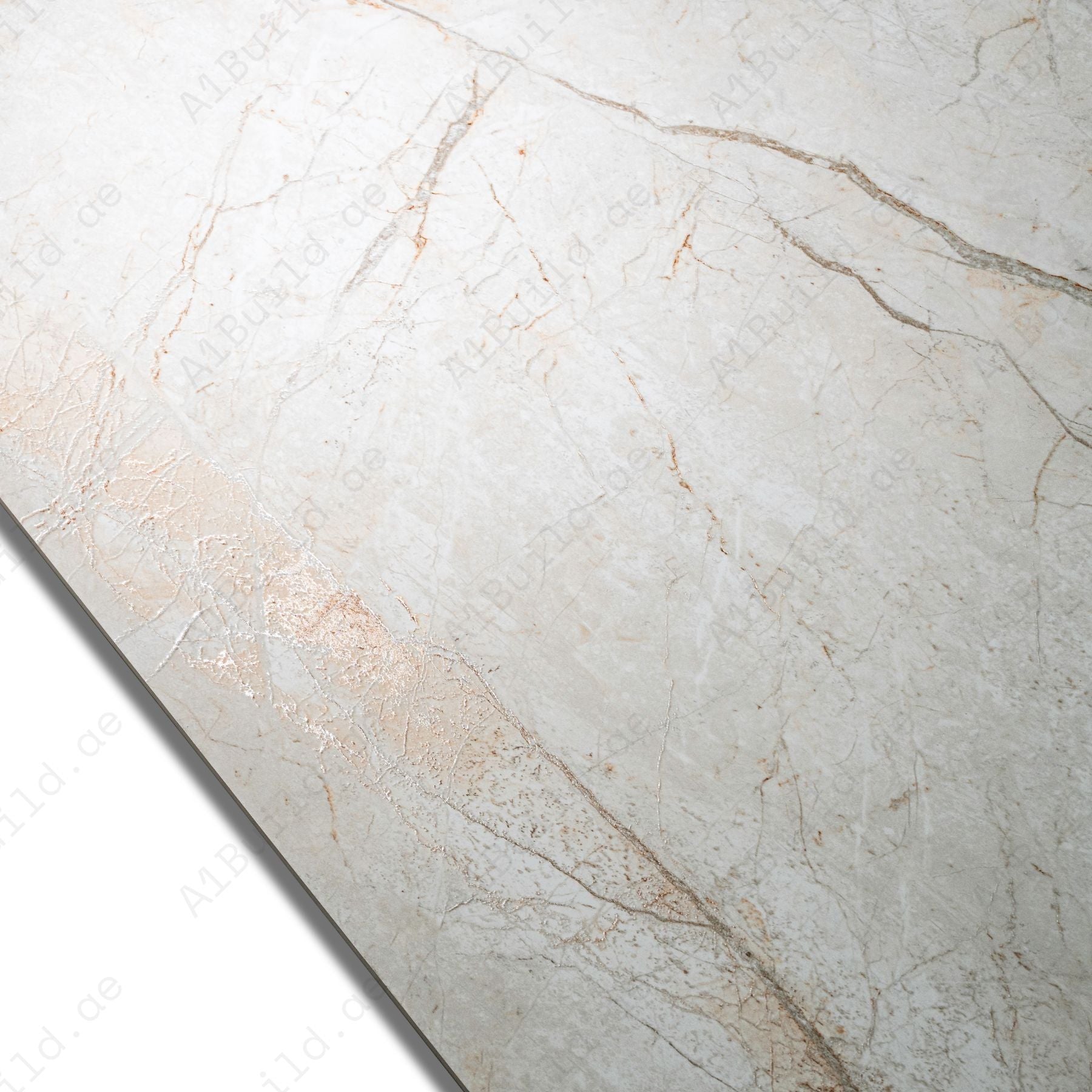 Marmi Beige marble-look porcelain tile with elegant beige veining, 60x120cm size & durable 9mm, ideal for modern walls & floors in residential & commercial spaces.