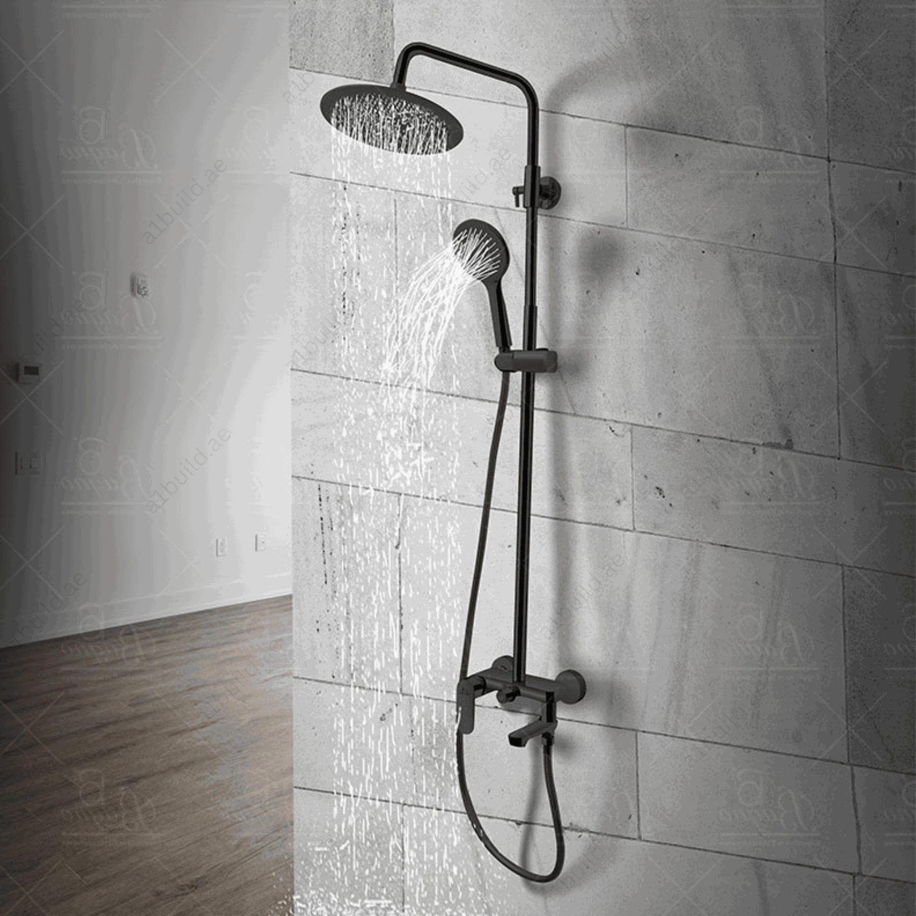 MattBlackBrassShowerSystemDurableandModern_22