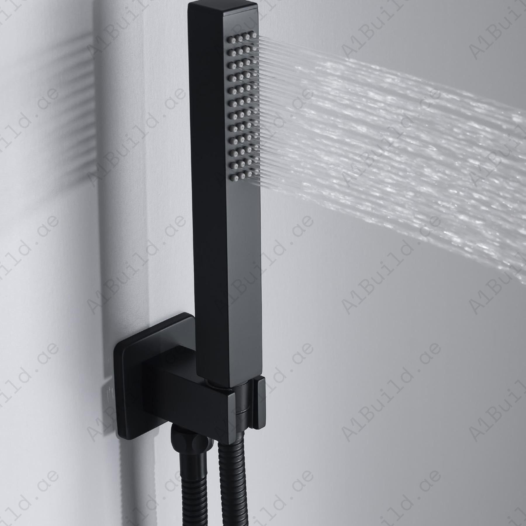 Matte Black Concealed Shower Mixer 3