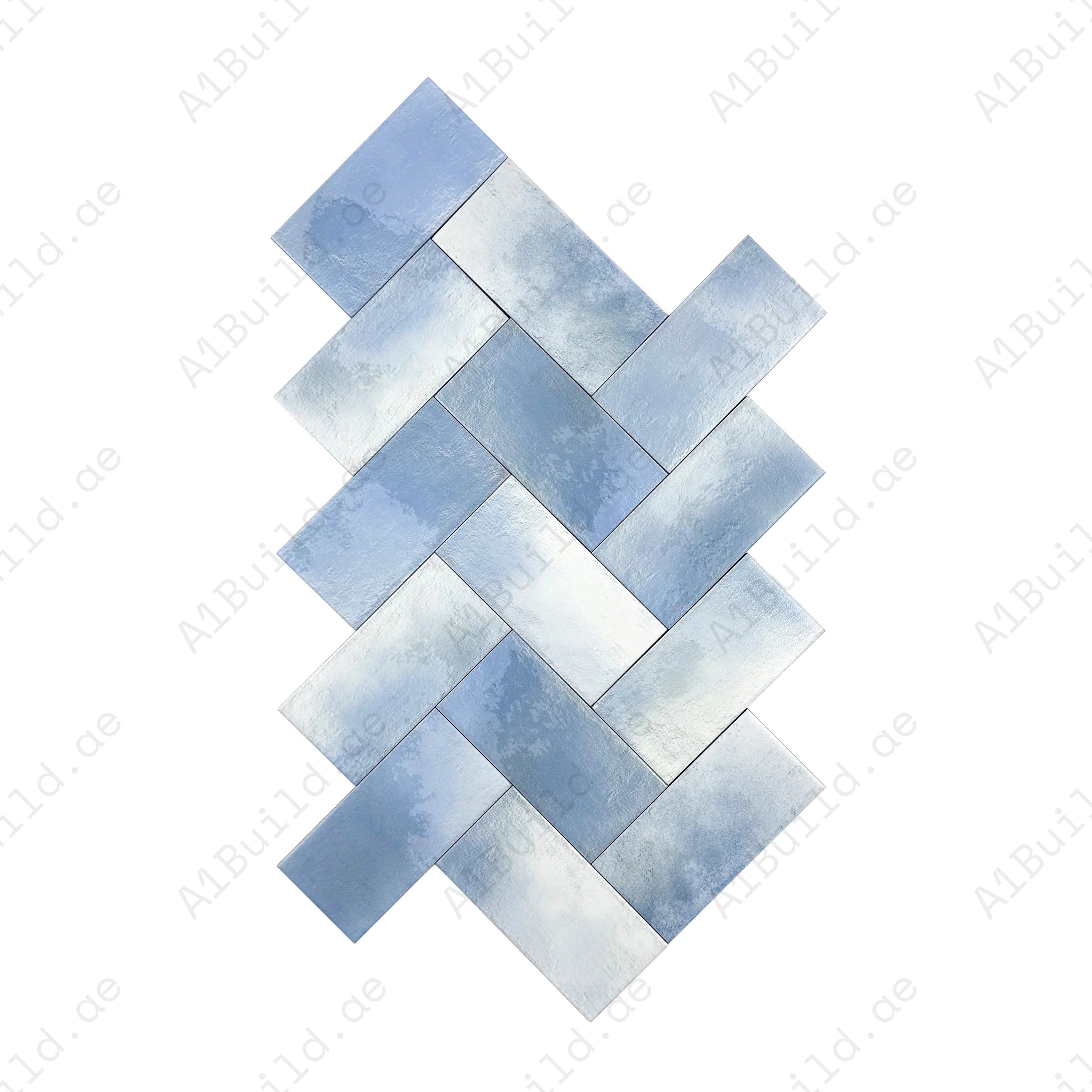 Midnight Navy matte ceramic tile with sleek long-strip design. Durable, waterproof & stylish for kitchens, bathrooms, floors, walls & modern interiors.