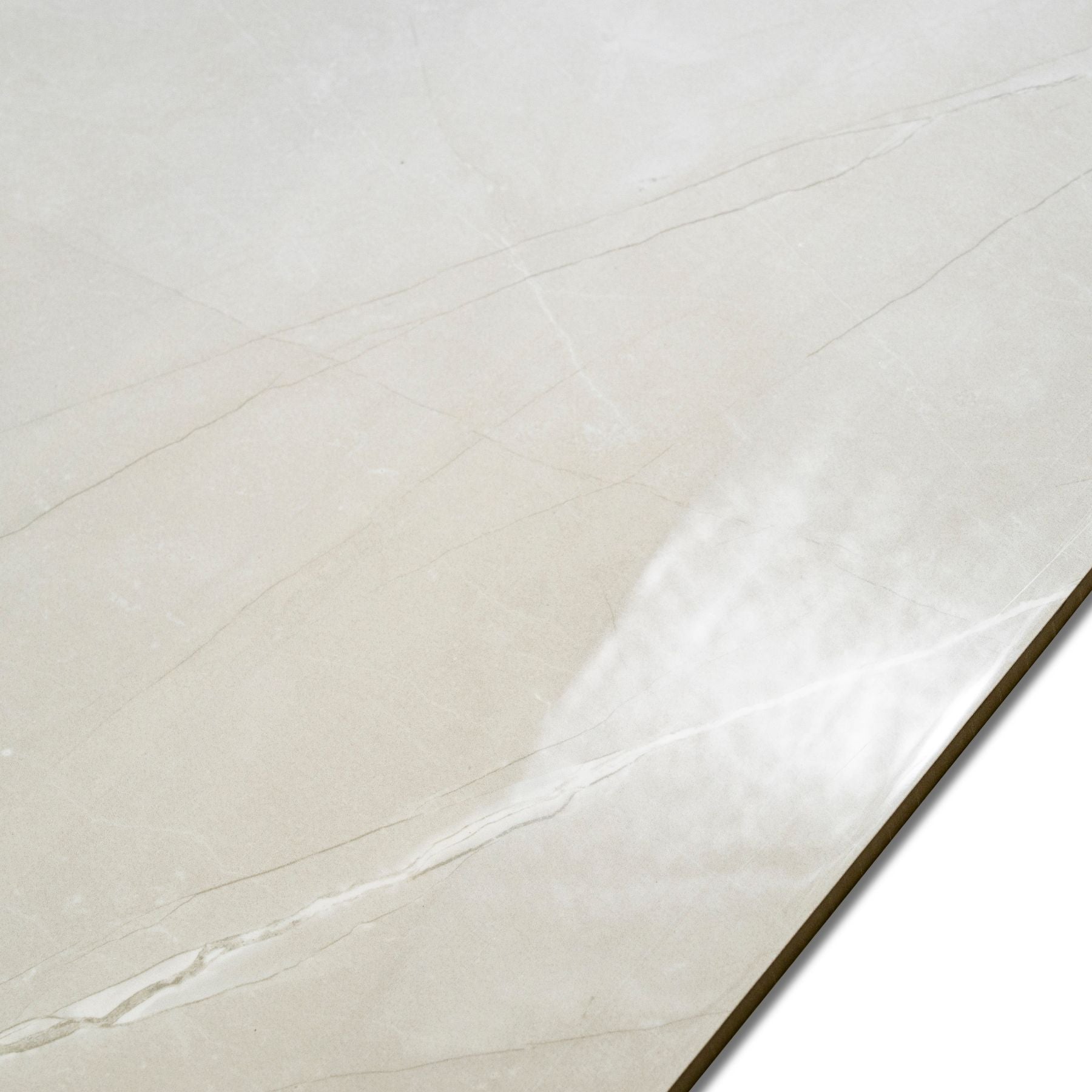 Milano White glossy marble effect porcelain tile 60x120cm with 9mm thickness delivers clean white elegance for luxury interiors.