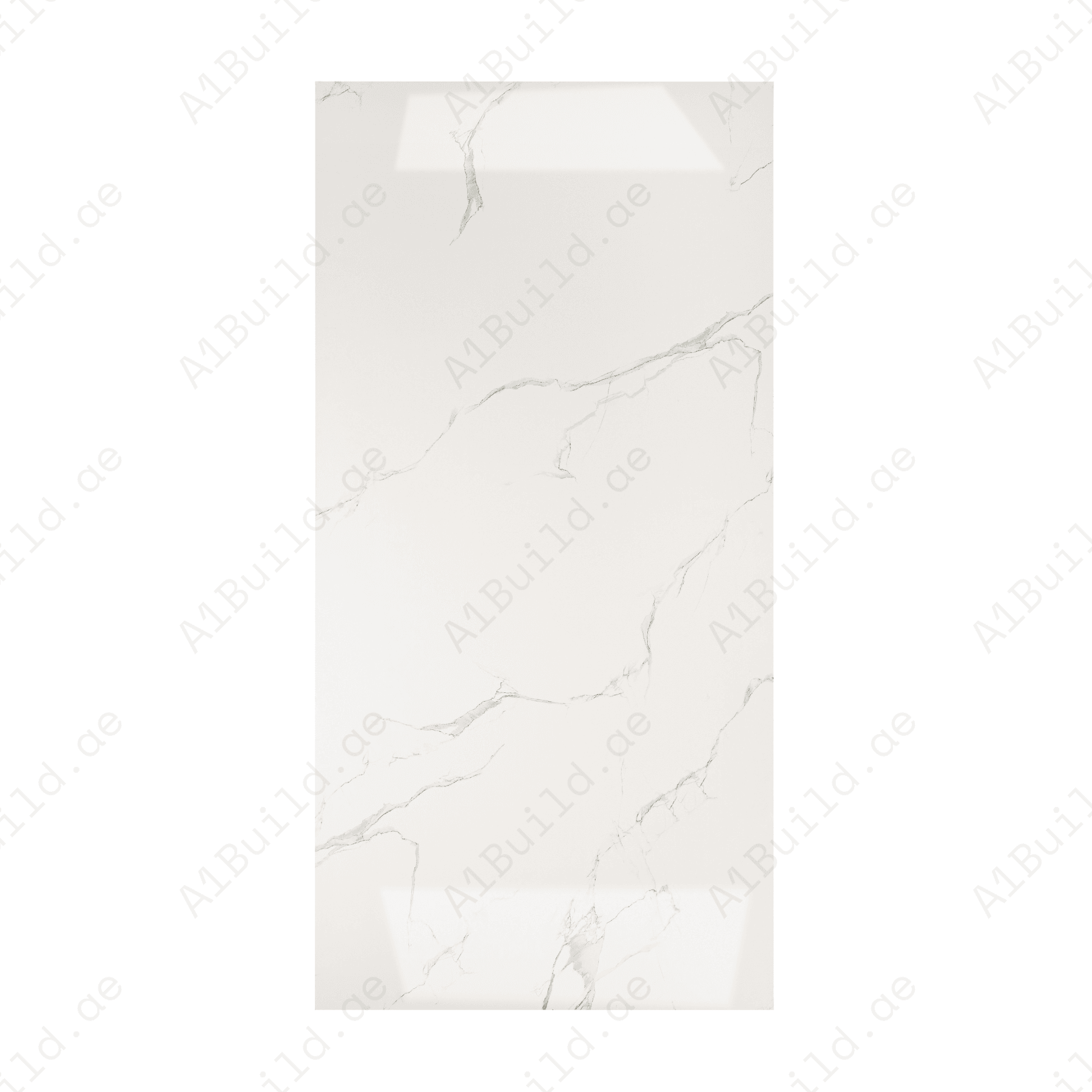 Mint Statuario 80x160cm glossy porcelain tile, 09mm thick with a mint-toned statuario marble design. Polished finish brings elegance and light to interiors.