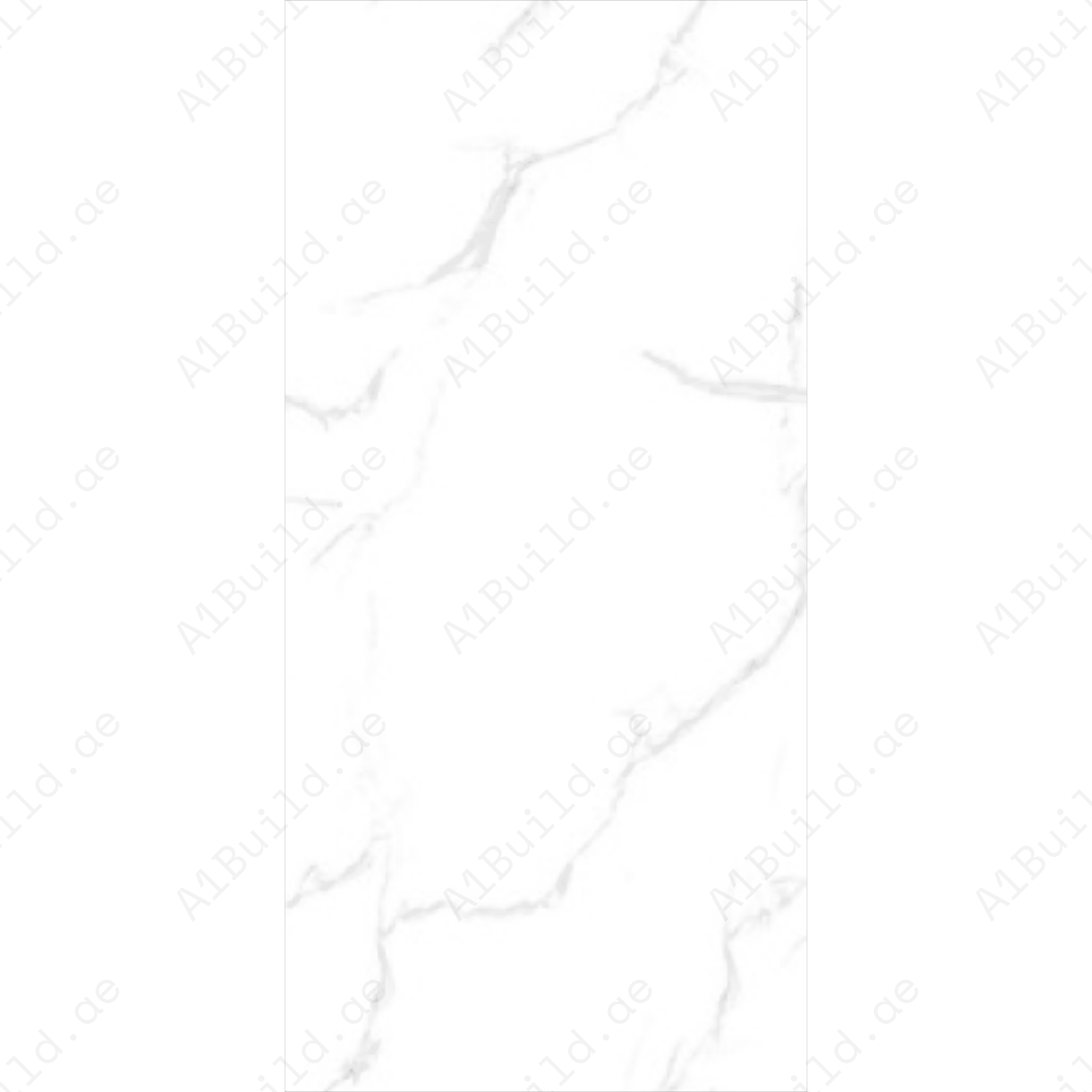 Mint Statuario 80x160cm glossy porcelain tile with white marble base and subtle mint tones. Durable 09mm design ideal for modern luxury interiors.